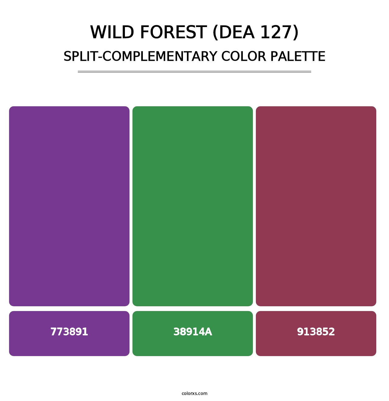 Wild Forest (DEA 127) - Split-Complementary Color Palette