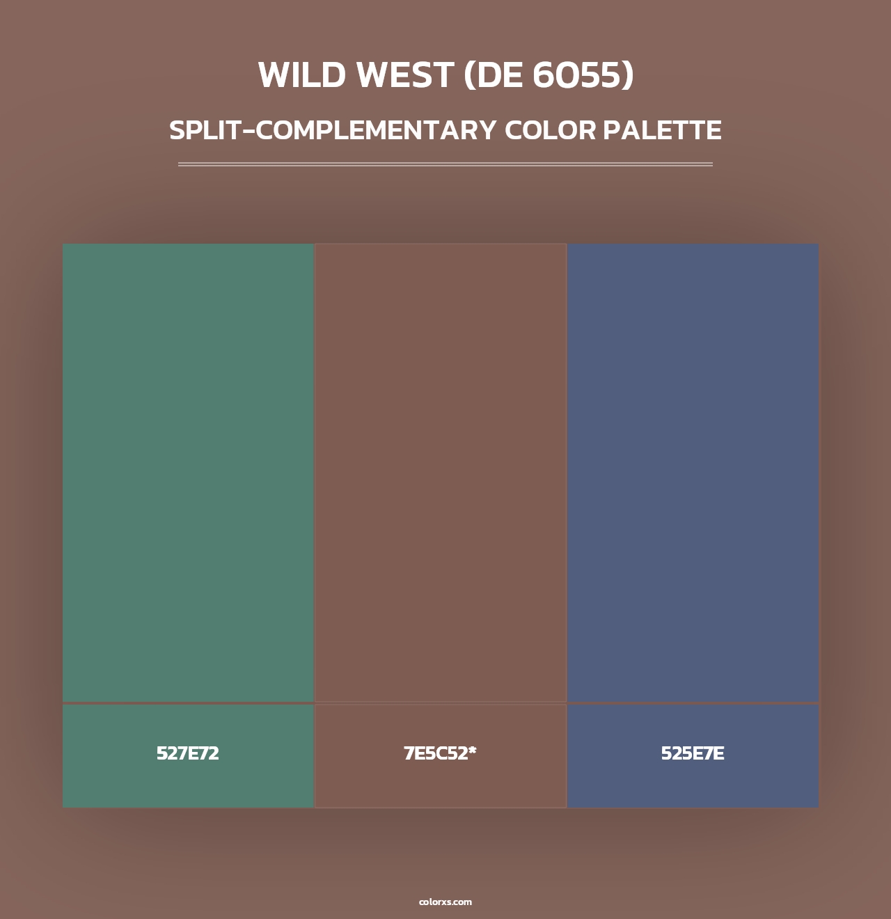 Wild West (DE 6055) - Split-Complementary Color Palette