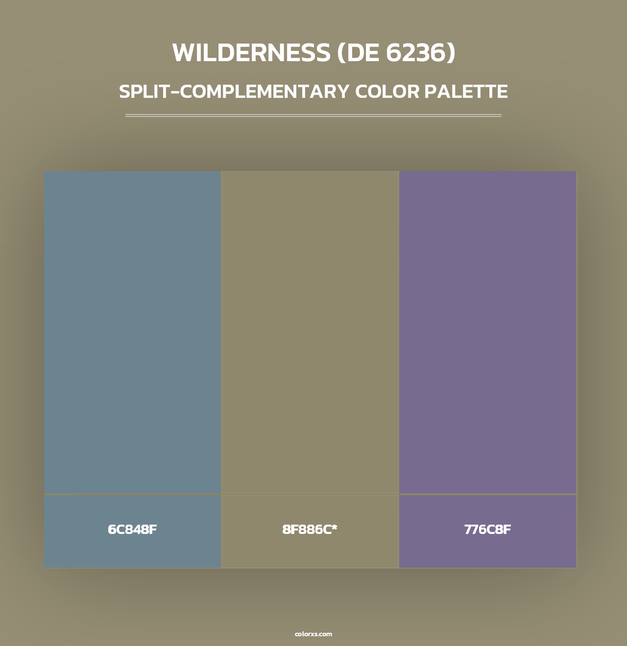 Wilderness (DE 6236) - Split-Complementary Color Palette