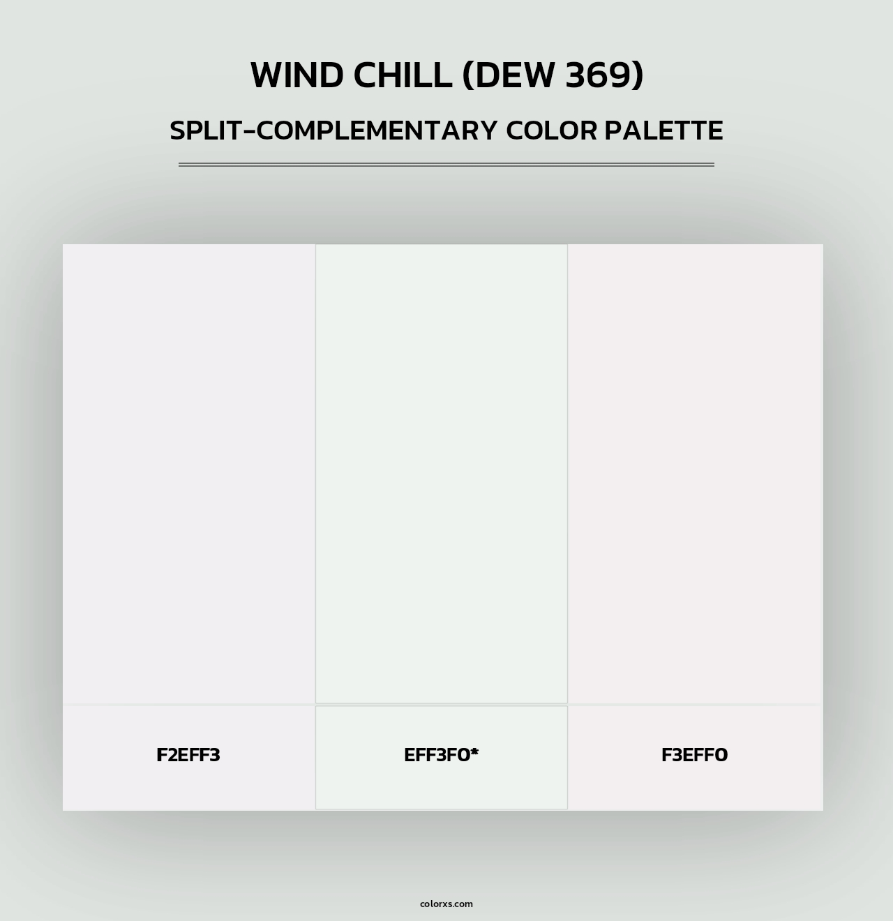 Wind Chill (DEW 369) - Split-Complementary Color Palette