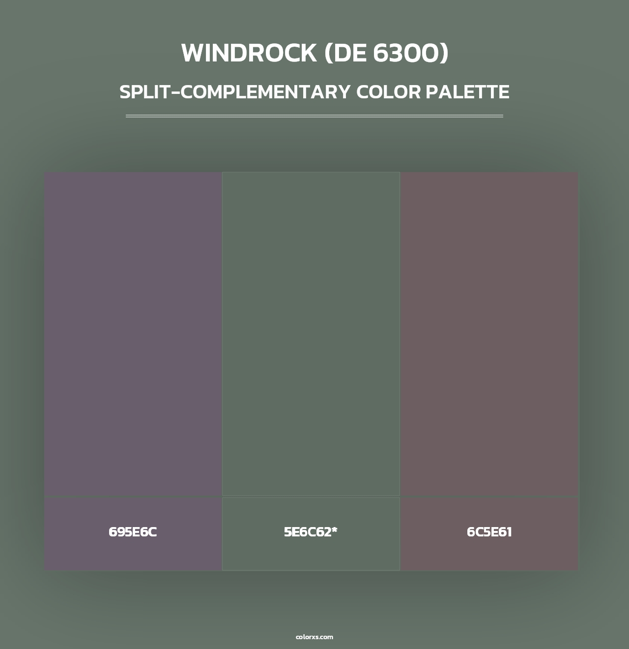Windrock (DE 6300) - Split-Complementary Color Palette