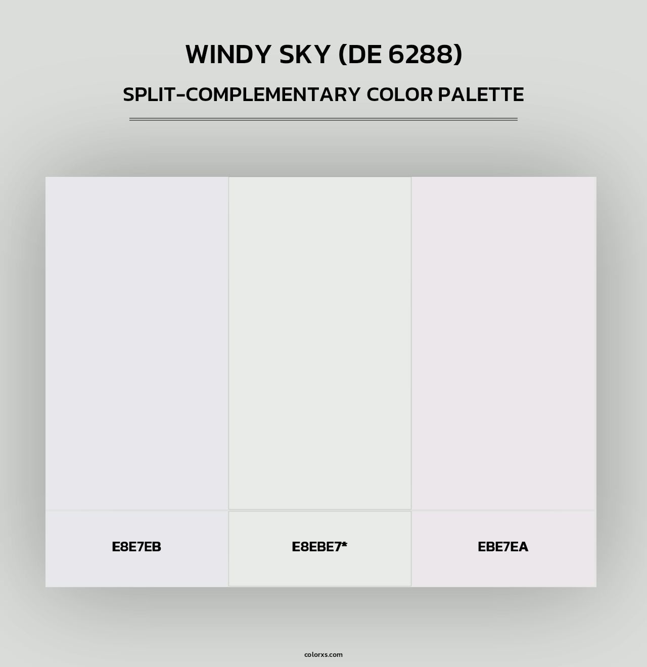 Windy Sky (DE 6288) - Split-Complementary Color Palette