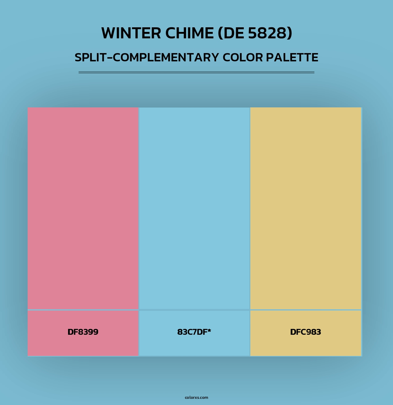 Winter Chime (DE 5828) - Split-Complementary Color Palette