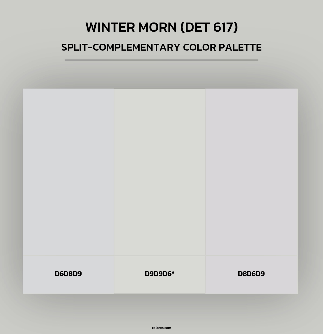 Winter Morn (DET 617) - Split-Complementary Color Palette