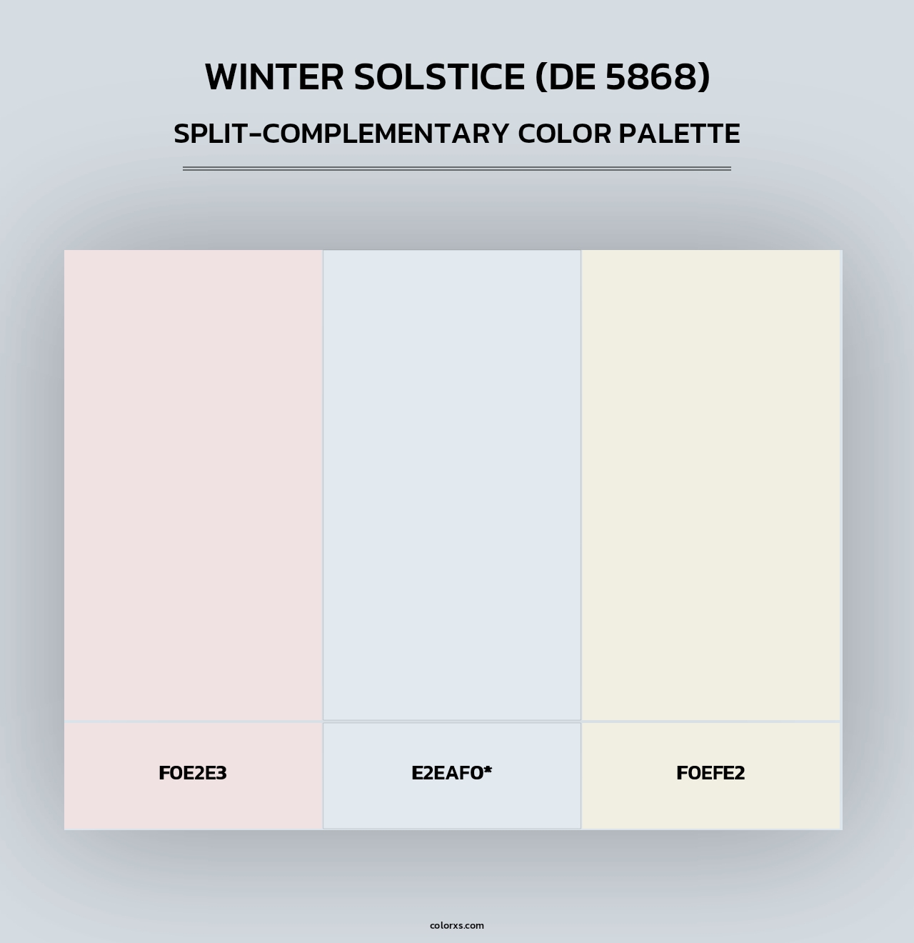 Winter Solstice (DE 5868) - Split-Complementary Color Palette