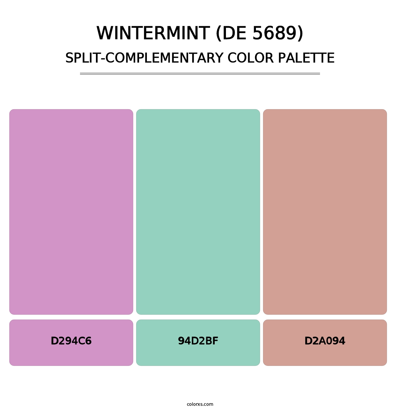 Wintermint (DE 5689) - Split-Complementary Color Palette