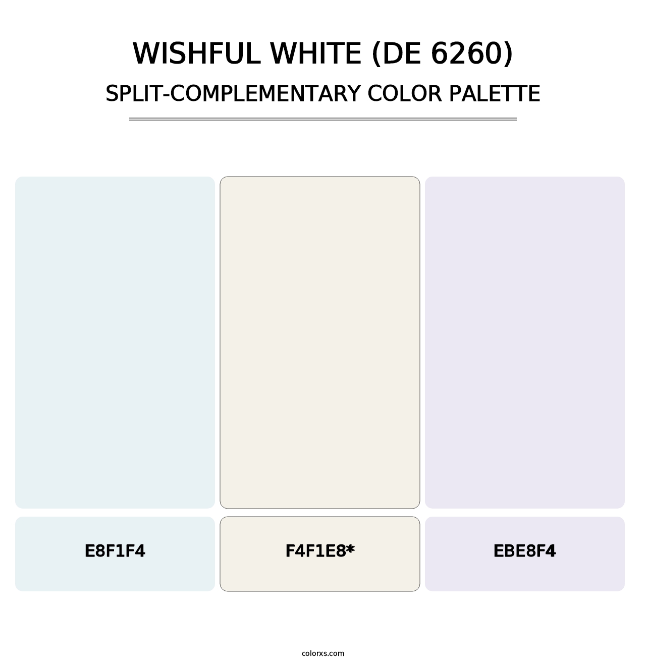 Wishful White (DE 6260) - Split-Complementary Color Palette