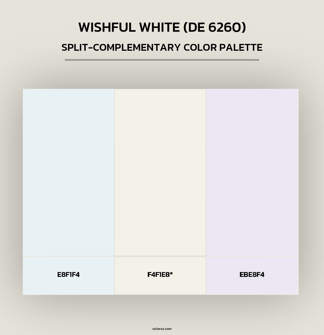 Wishful White (DE 6260) - Split-Complementary Color Palette