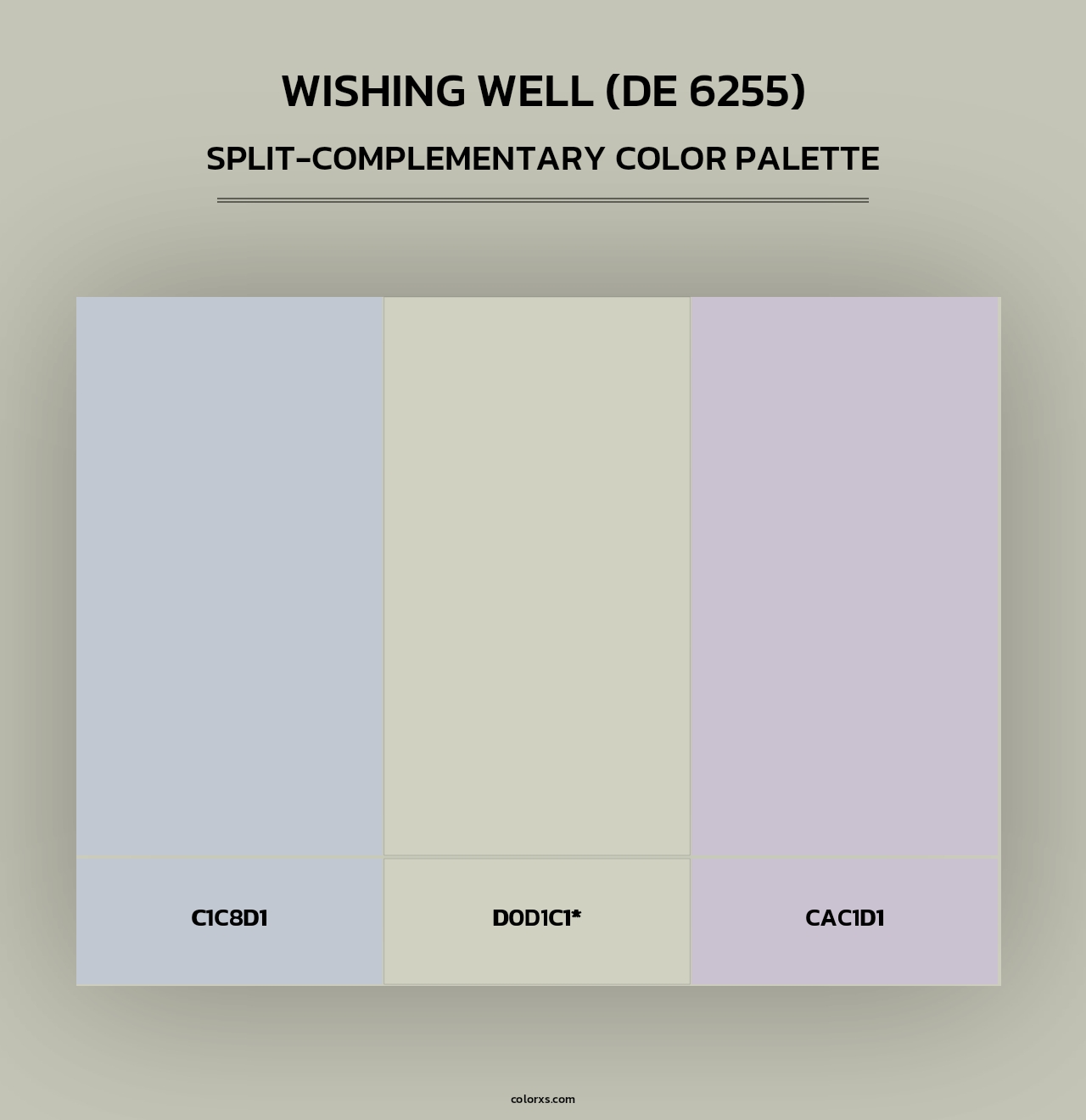 Wishing Well (DE 6255) - Split-Complementary Color Palette
