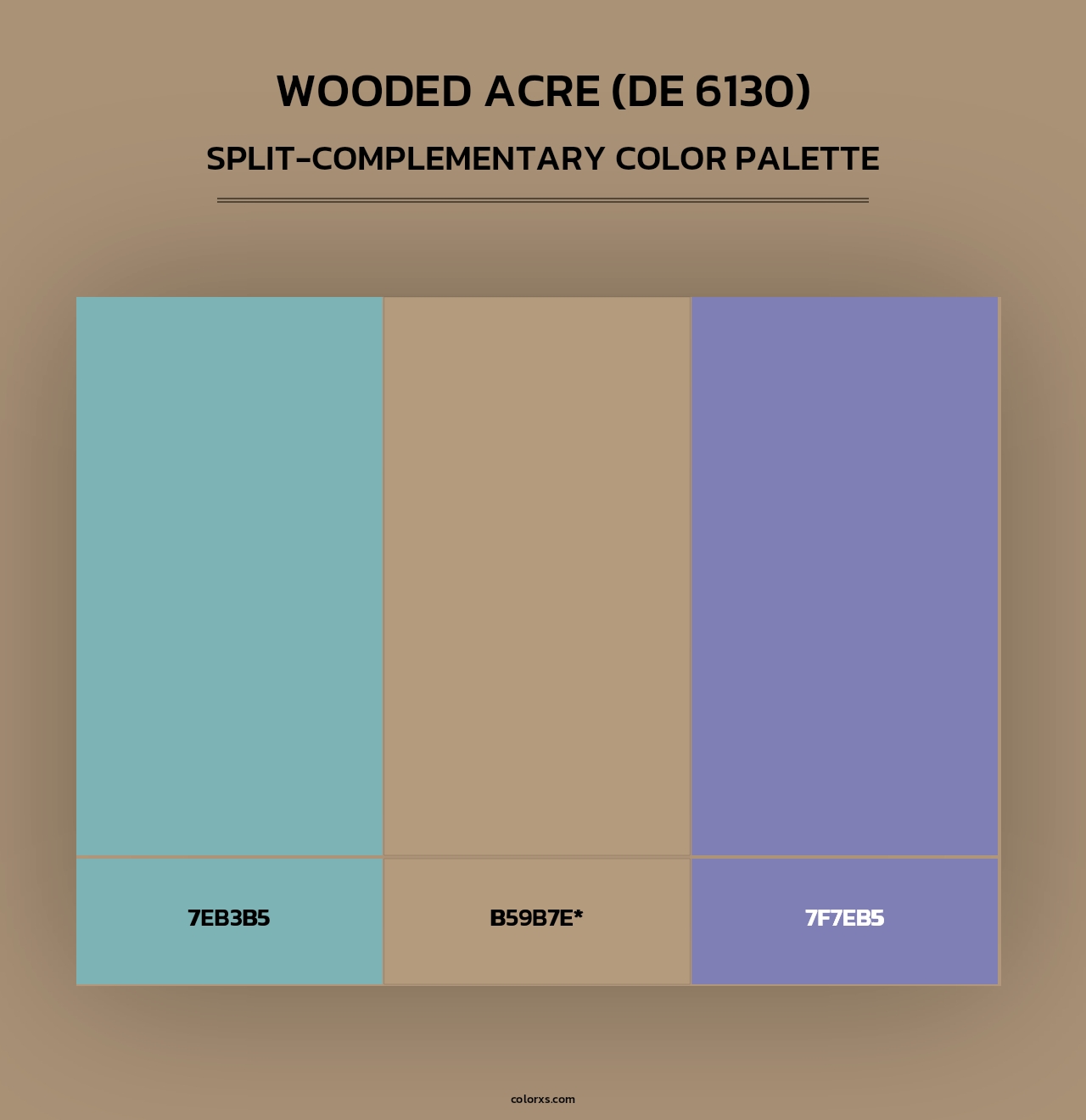 Wooded Acre (DE 6130) - Split-Complementary Color Palette