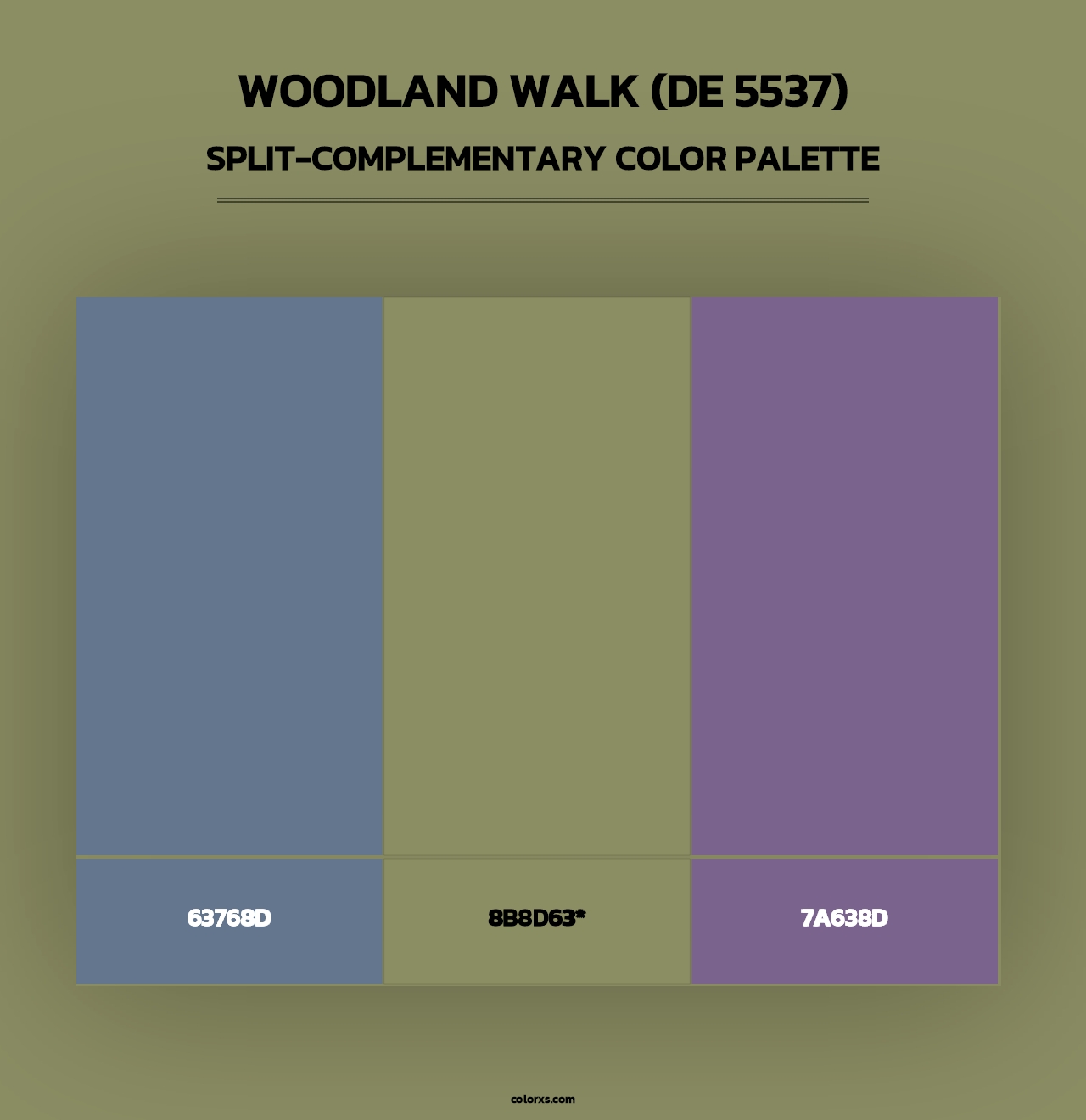 Woodland Walk (DE 5537) - Split-Complementary Color Palette