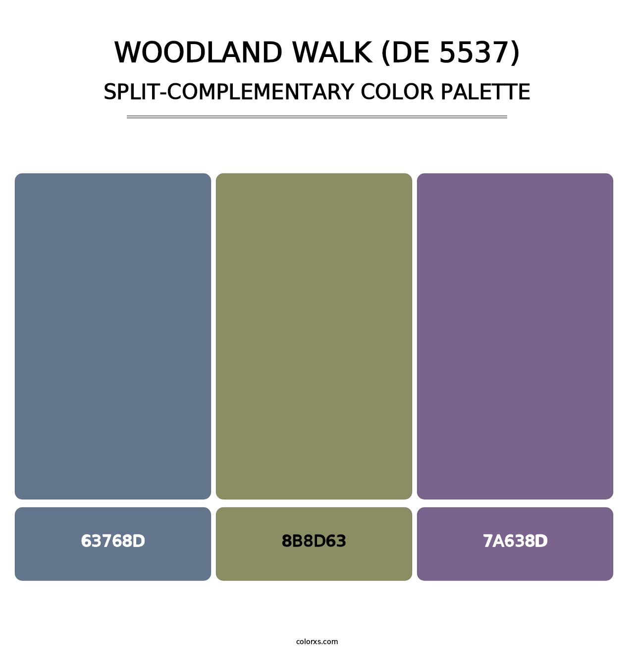 Woodland Walk (DE 5537) - Split-Complementary Color Palette