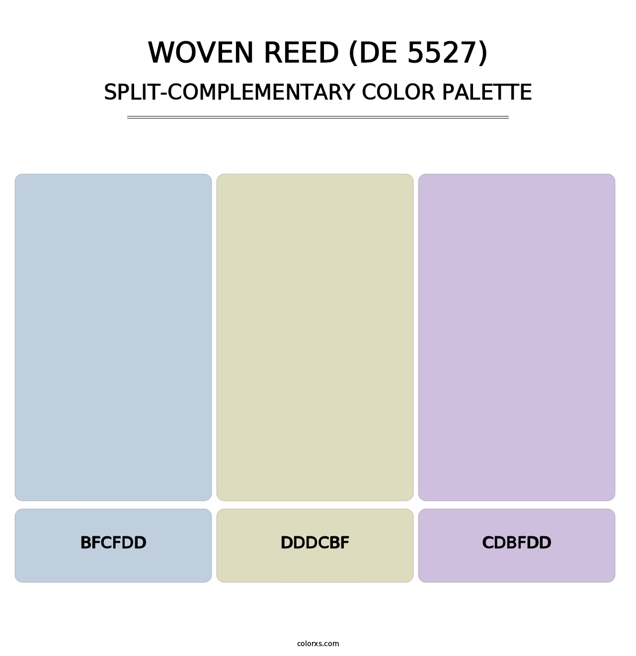 Woven Reed (DE 5527) - Split-Complementary Color Palette