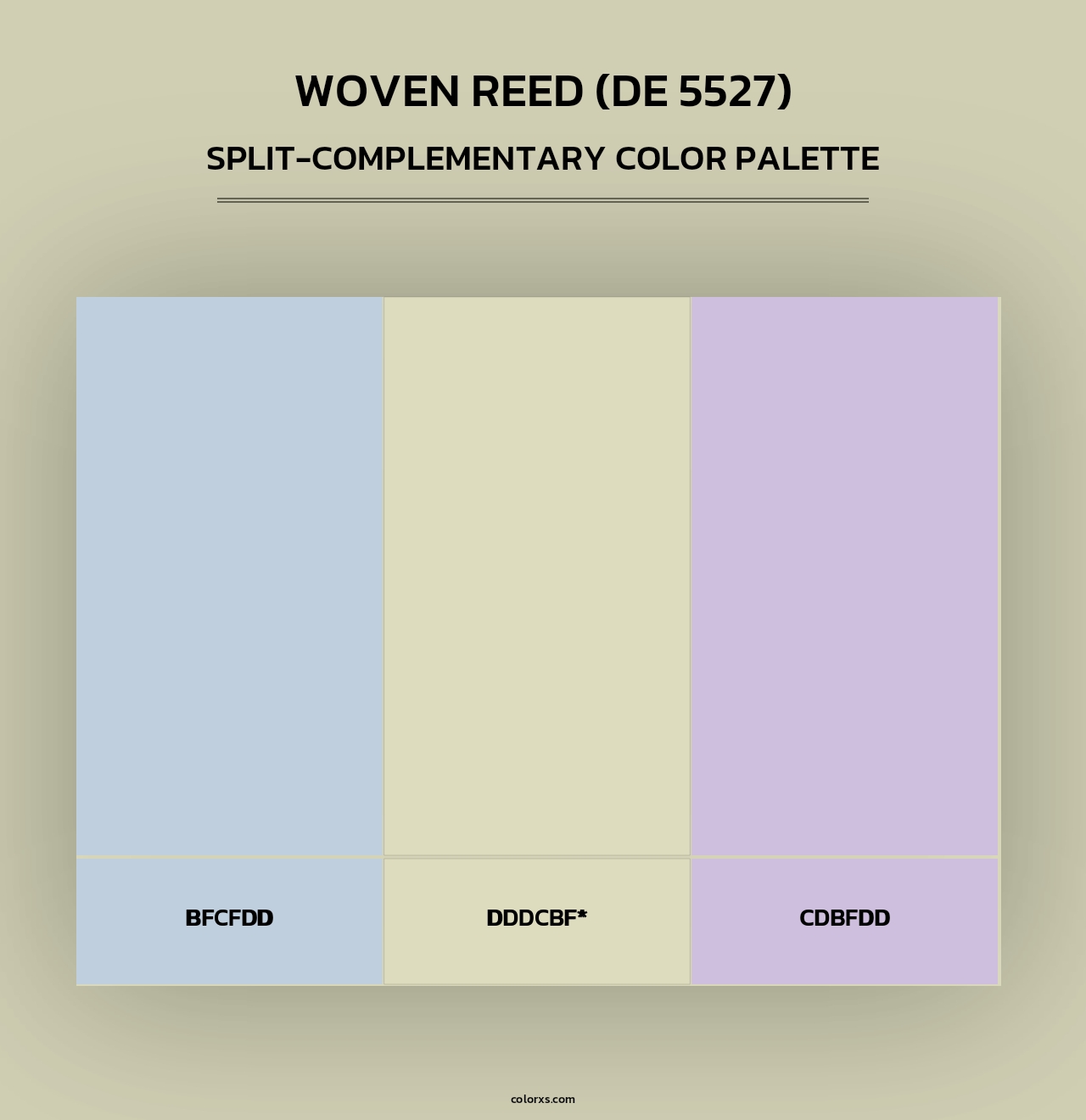 Woven Reed (DE 5527) - Split-Complementary Color Palette