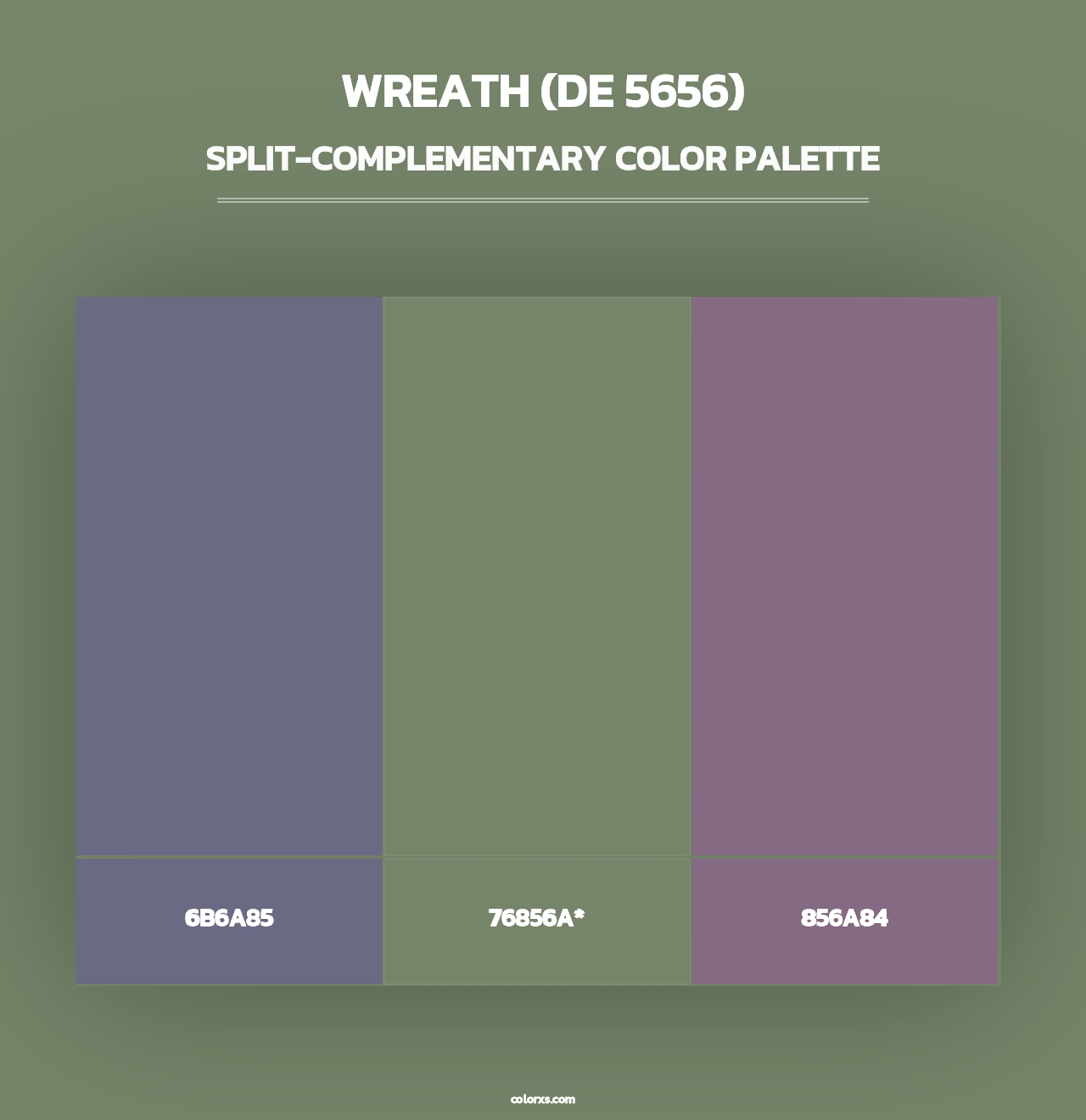 Wreath (DE 5656) - Split-Complementary Color Palette