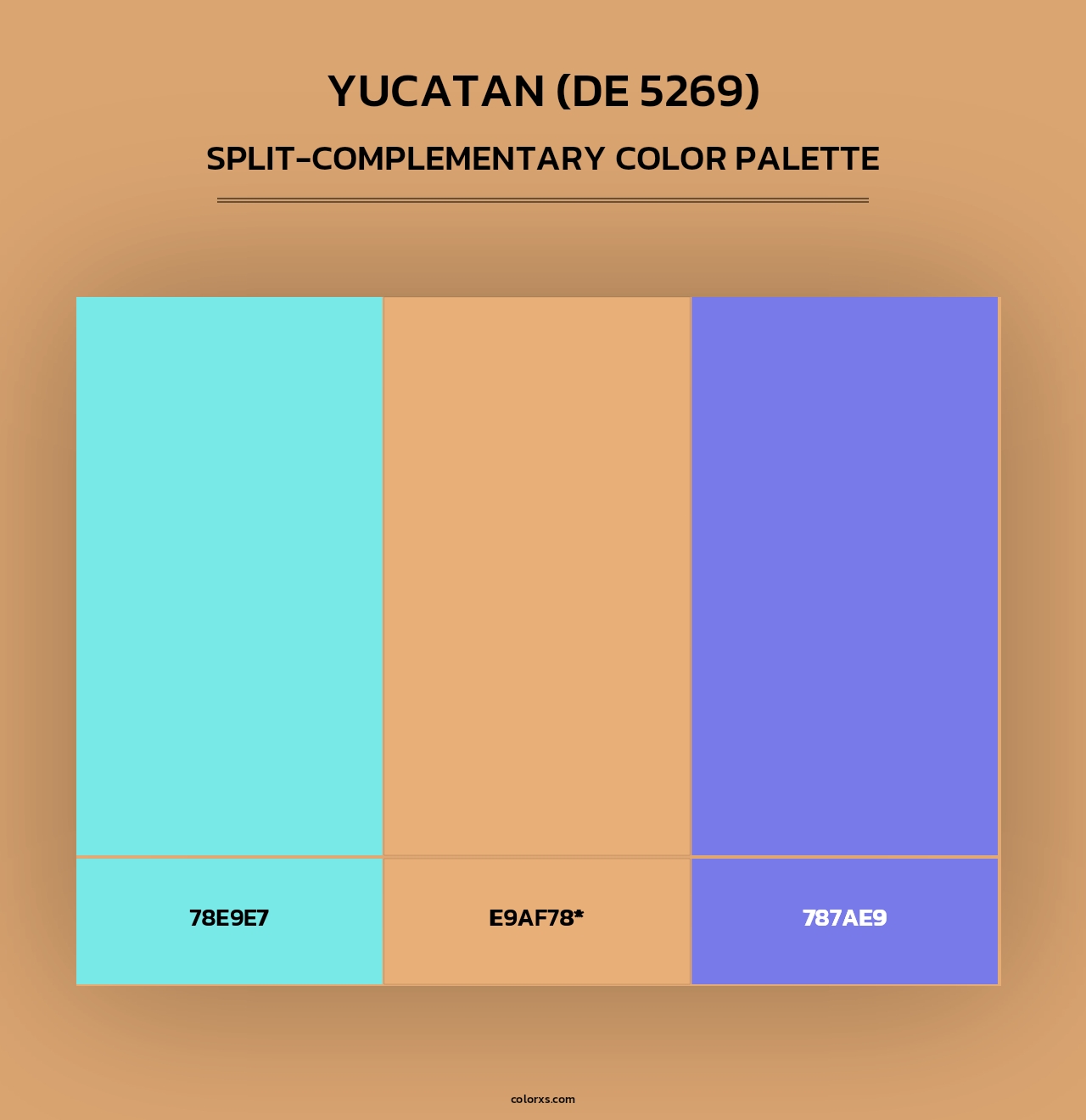 Yucatan (DE 5269) - Split-Complementary Color Palette