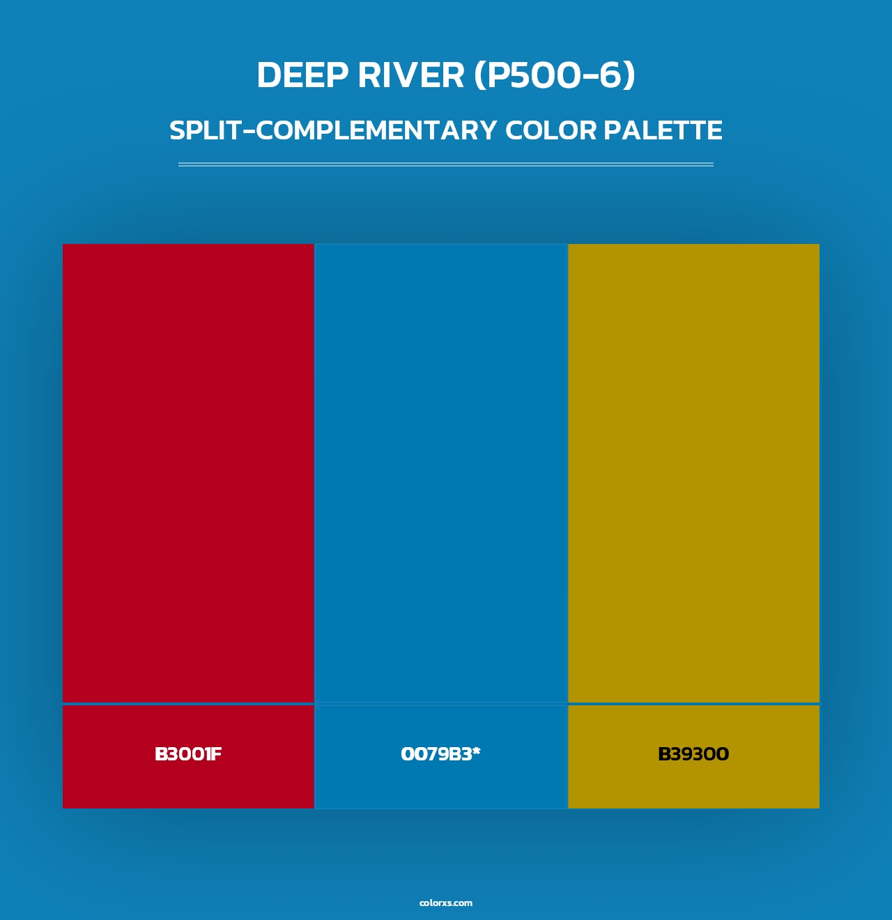 Deep River (P500-6) - Split-Complementary Color Palette