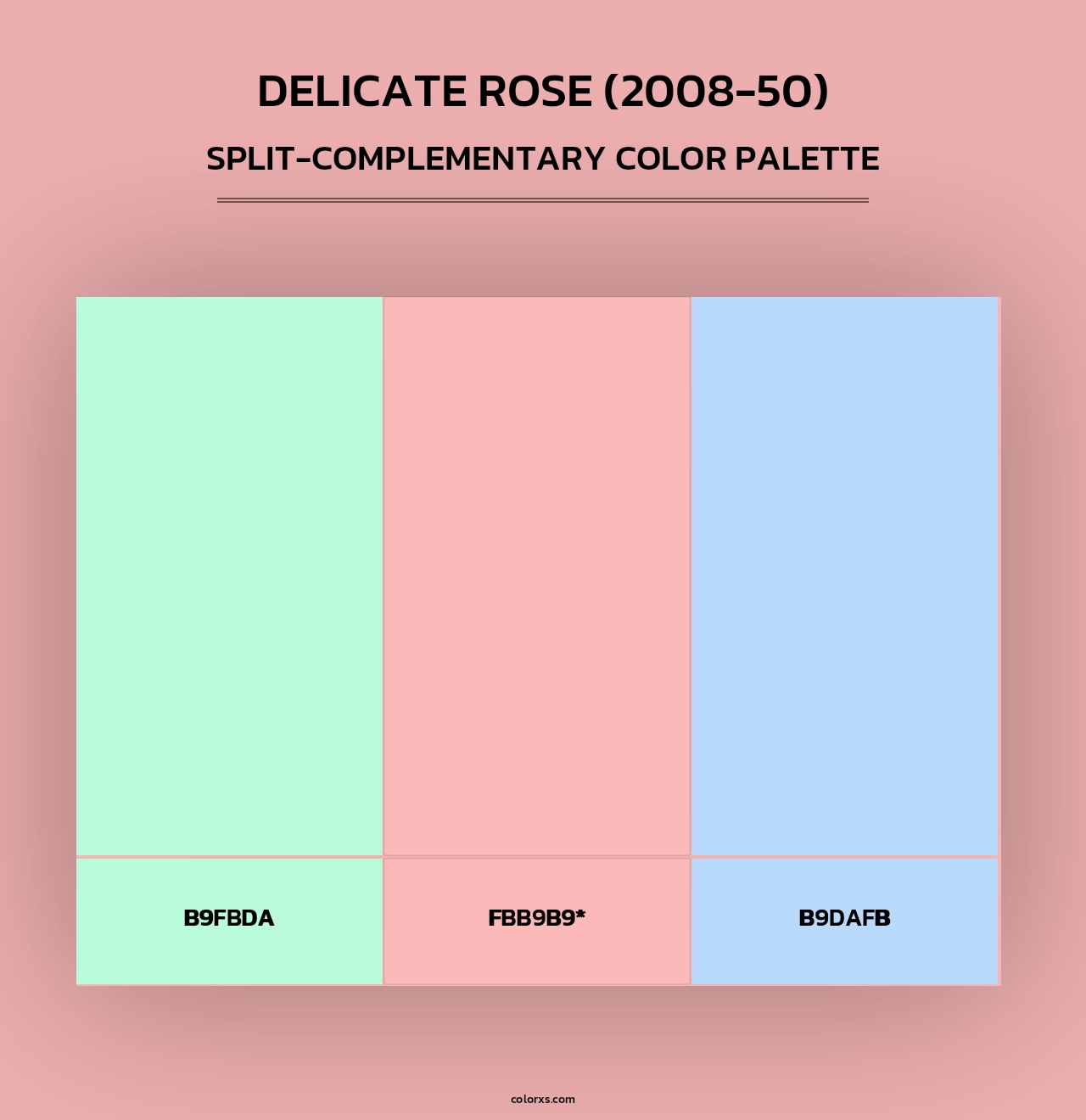Delicate Rose (2008-50) - Split-Complementary Color Palette