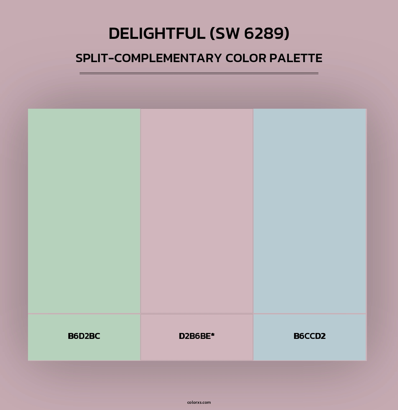 Delightful (SW 6289) - Split-Complementary Color Palette