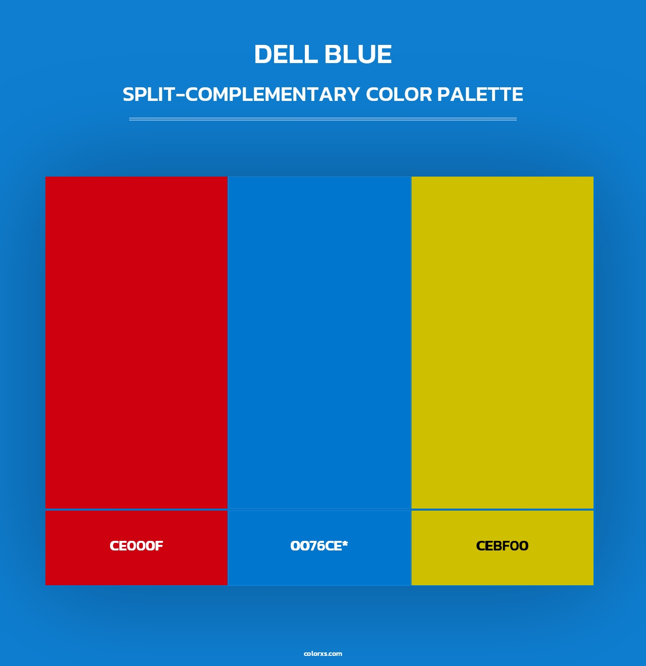 Dell Blue - Split-Complementary Color Palette