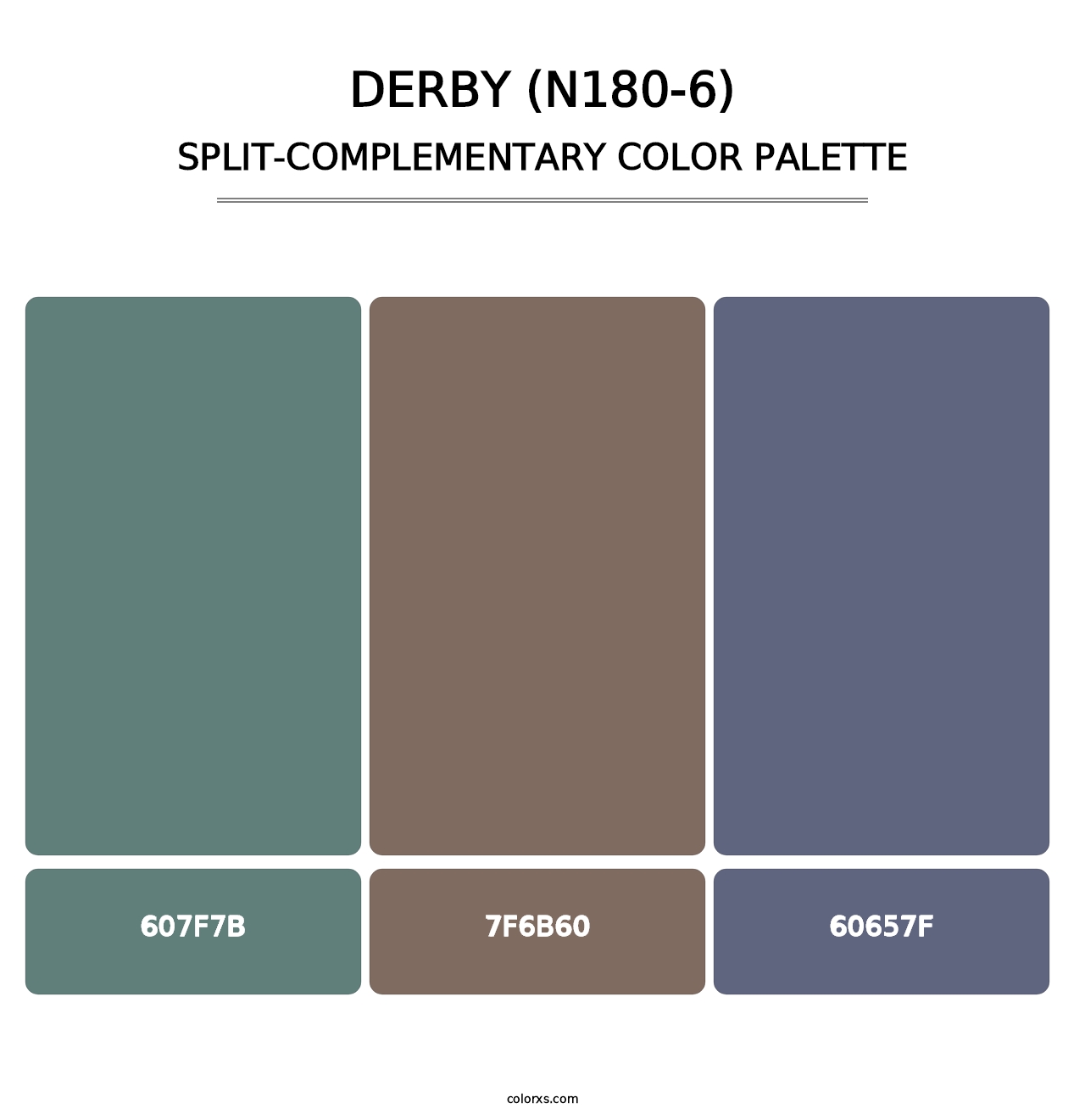 Derby (N180-6) - Split-Complementary Color Palette