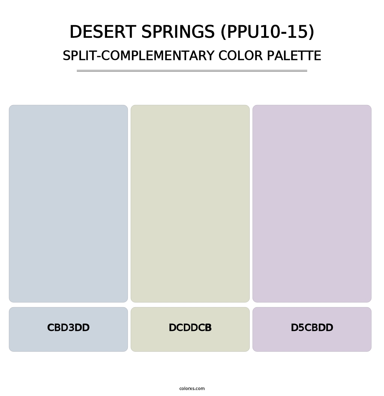 Desert Springs (PPU10-15) - Split-Complementary Color Palette