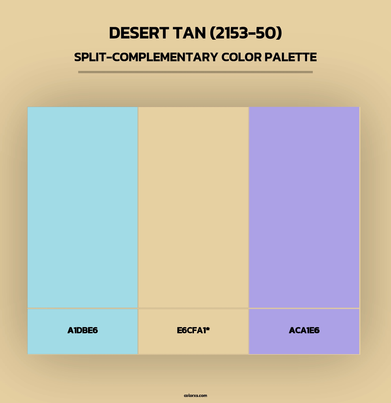 Desert Tan (2153-50) - Split-Complementary Color Palette