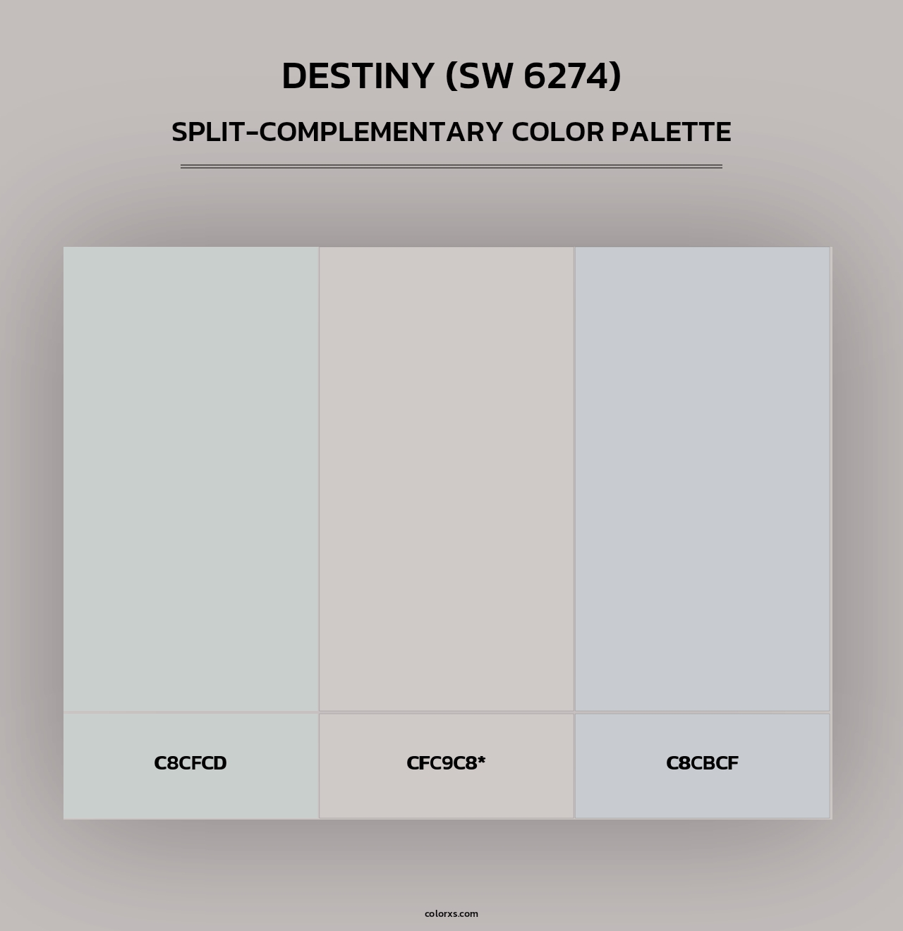 Destiny (SW 6274) - Split-Complementary Color Palette