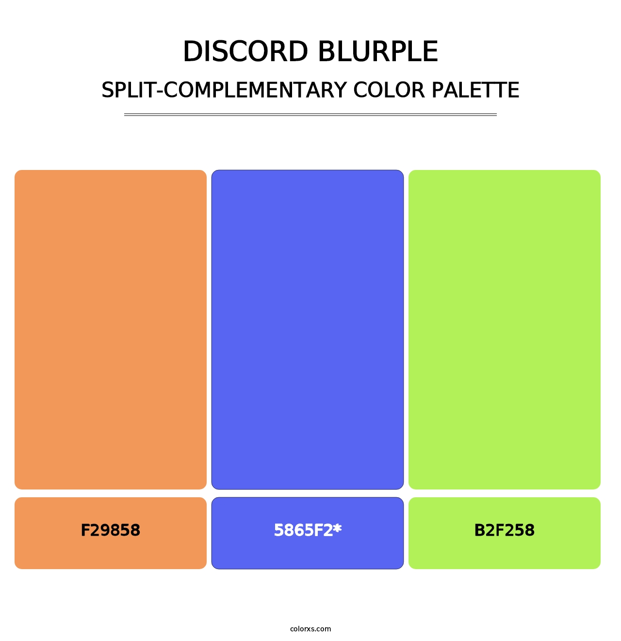 Discord Blurple - Split-Complementary Color Palette