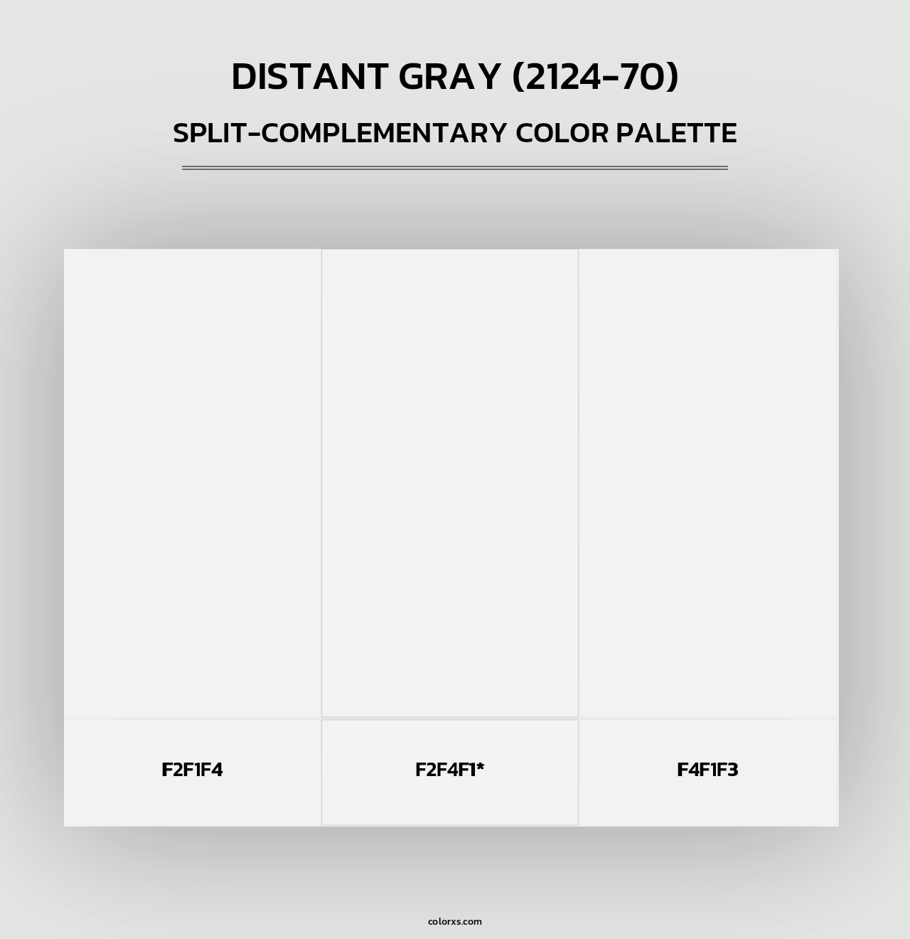 Distant Gray (2124-70) - Split-Complementary Color Palette