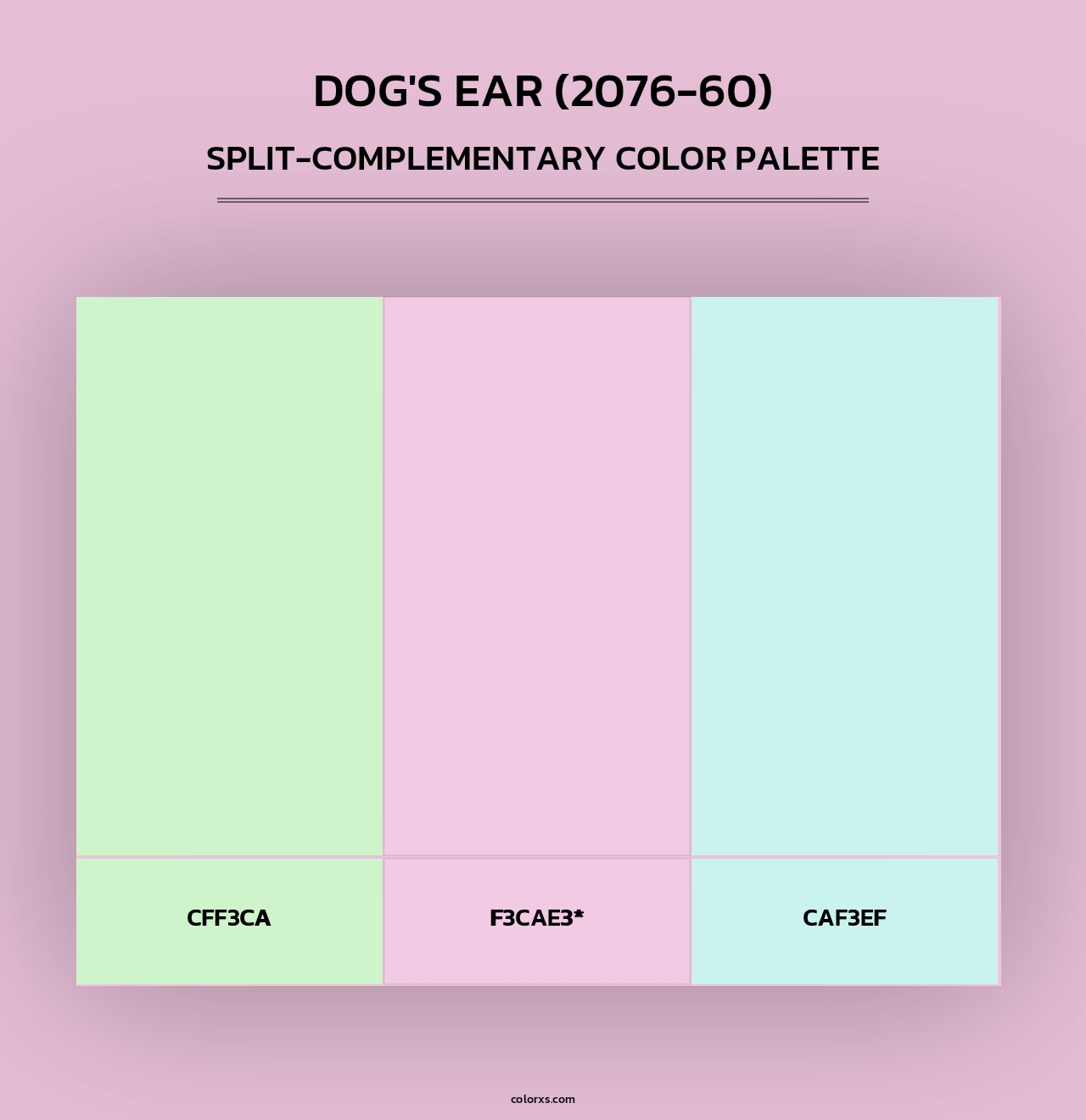 Dog's Ear (2076-60) - Split-Complementary Color Palette