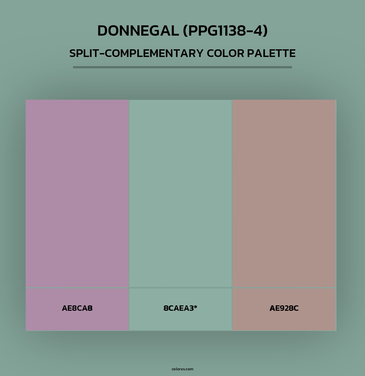 Donnegal (PPG1138-4) - Split-Complementary Color Palette