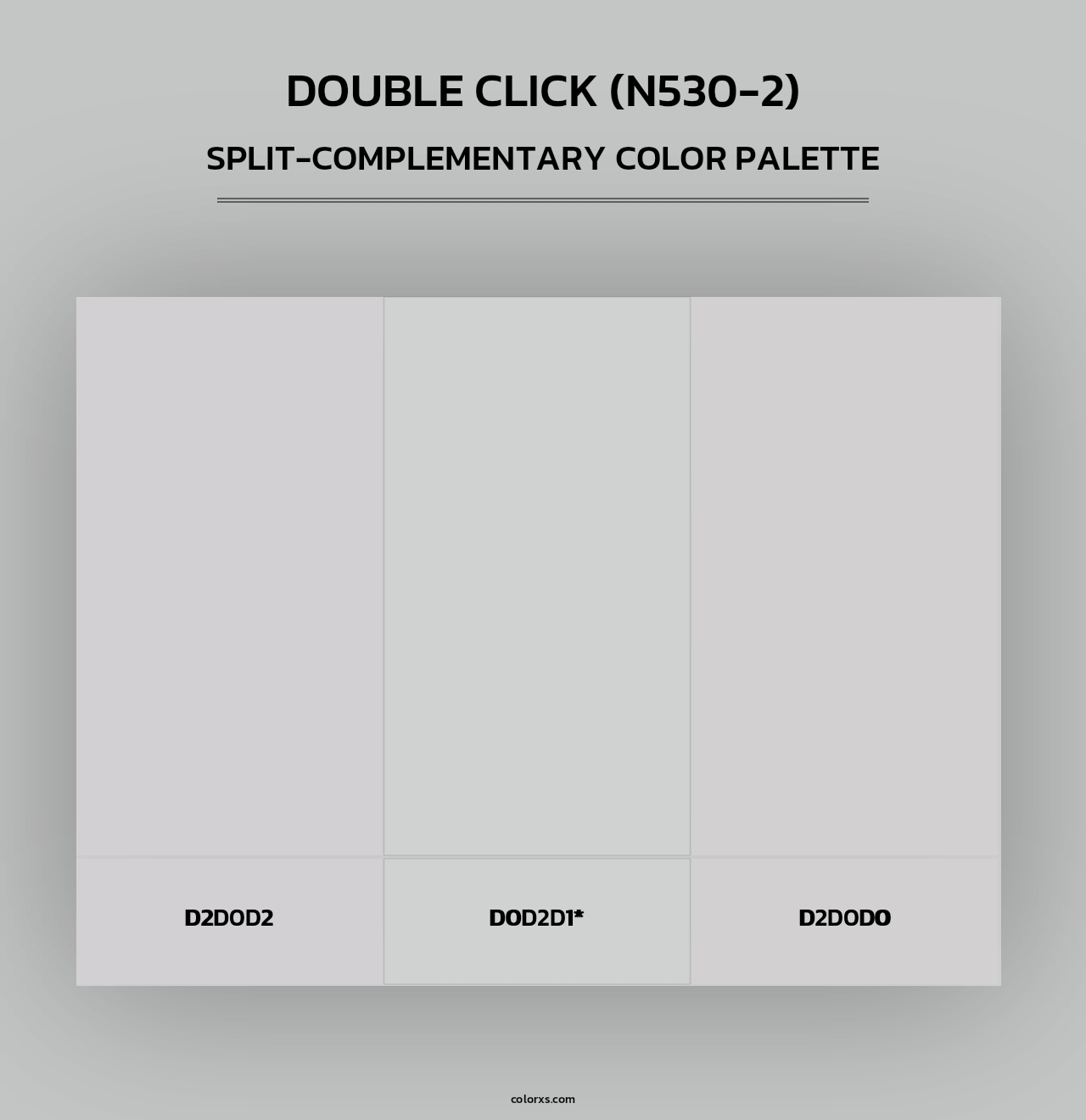 Double Click (N530-2) - Split-Complementary Color Palette