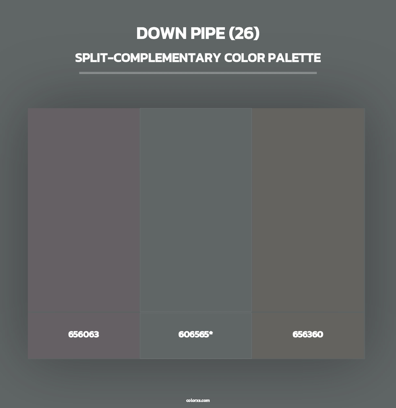 Down Pipe (26) - Split-Complementary Color Palette