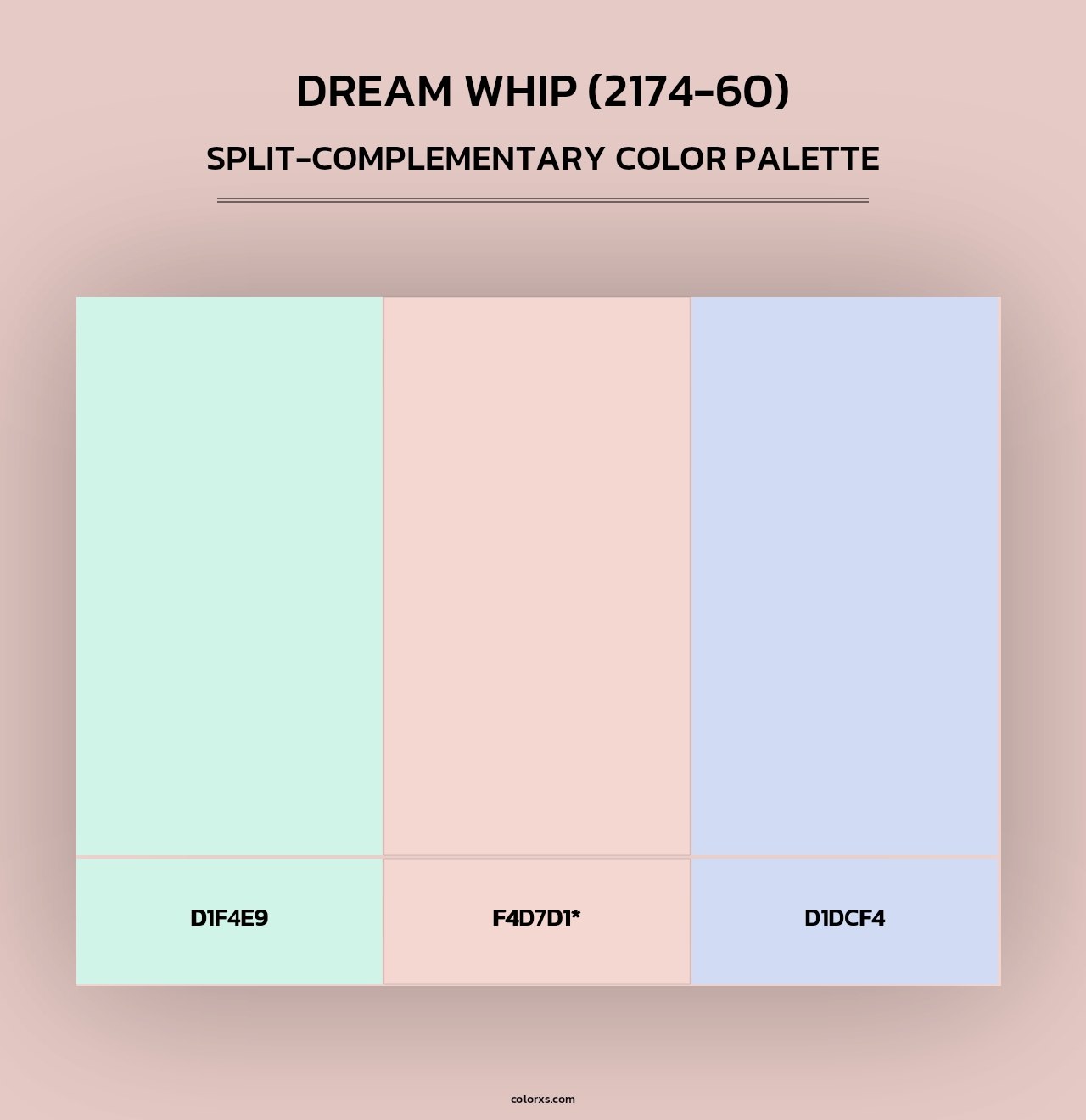 Dream Whip (2174-60) - Split-Complementary Color Palette