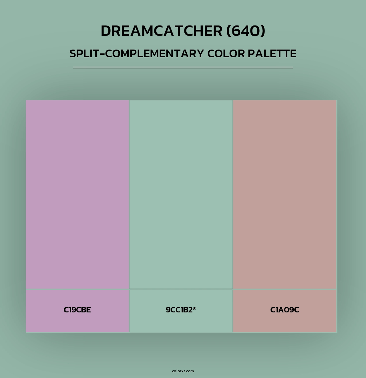 Dreamcatcher (640) - Split-Complementary Color Palette