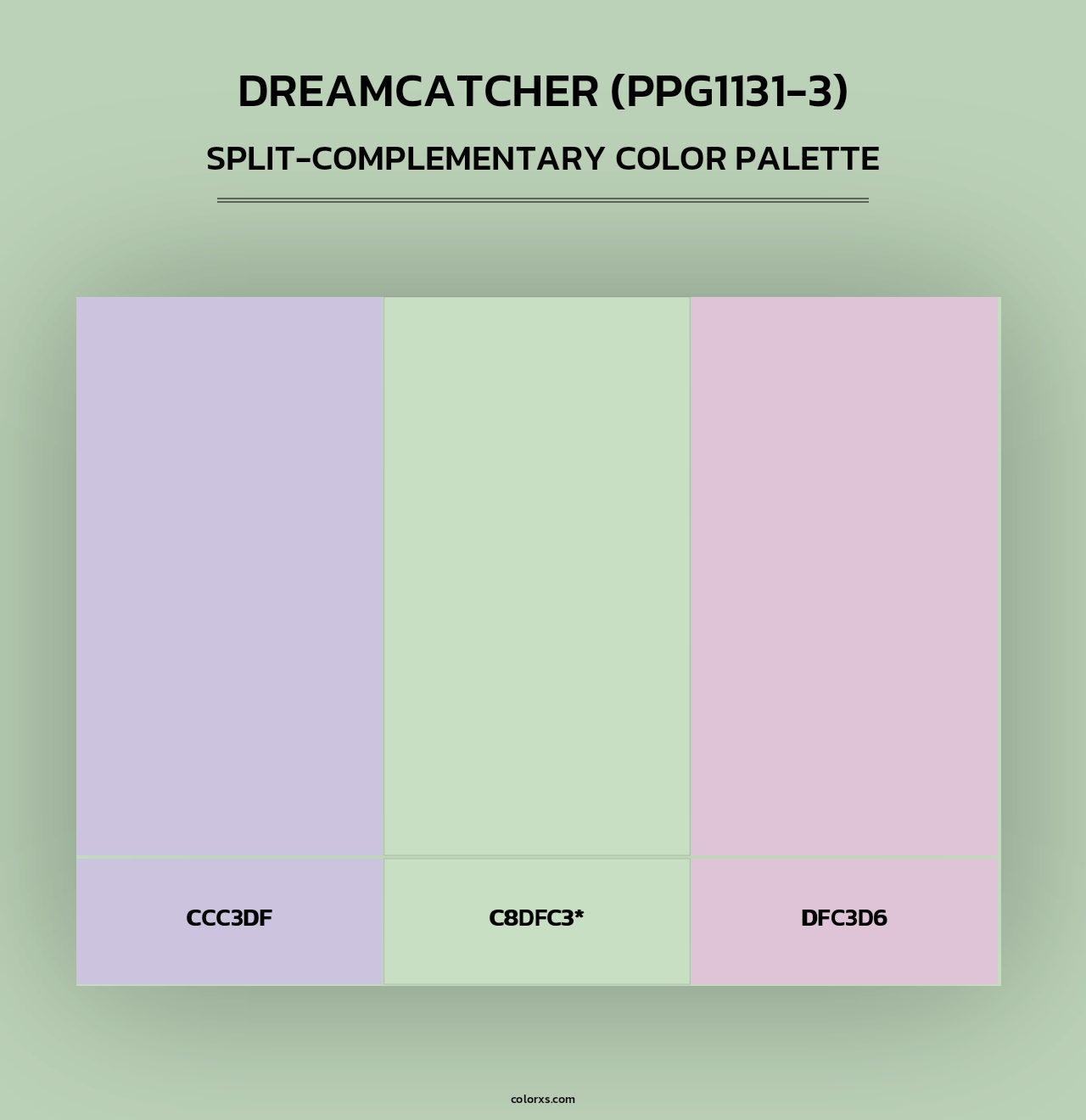 Dreamcatcher (PPG1131-3) - Split-Complementary Color Palette