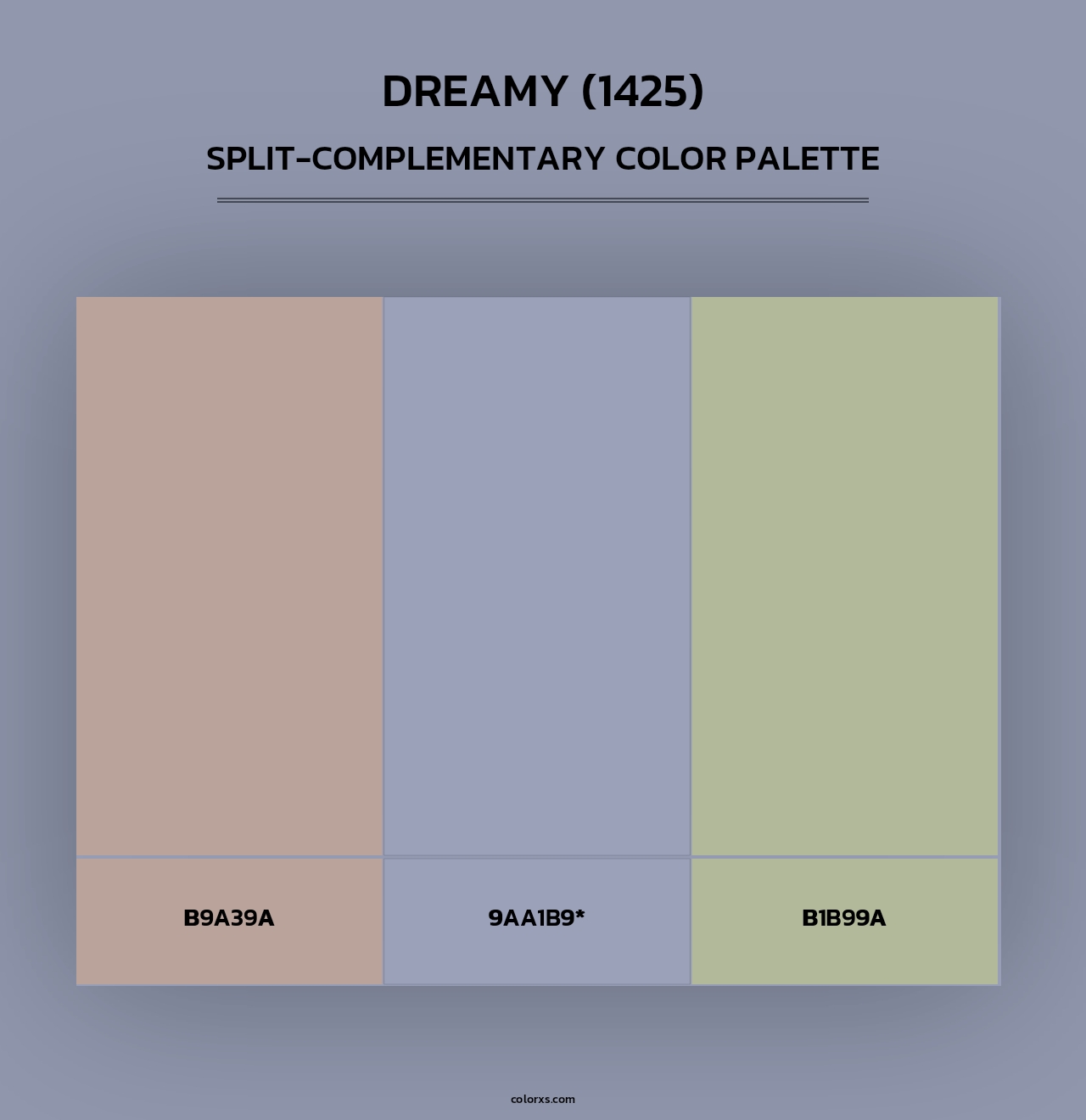 Dreamy (1425) - Split-Complementary Color Palette