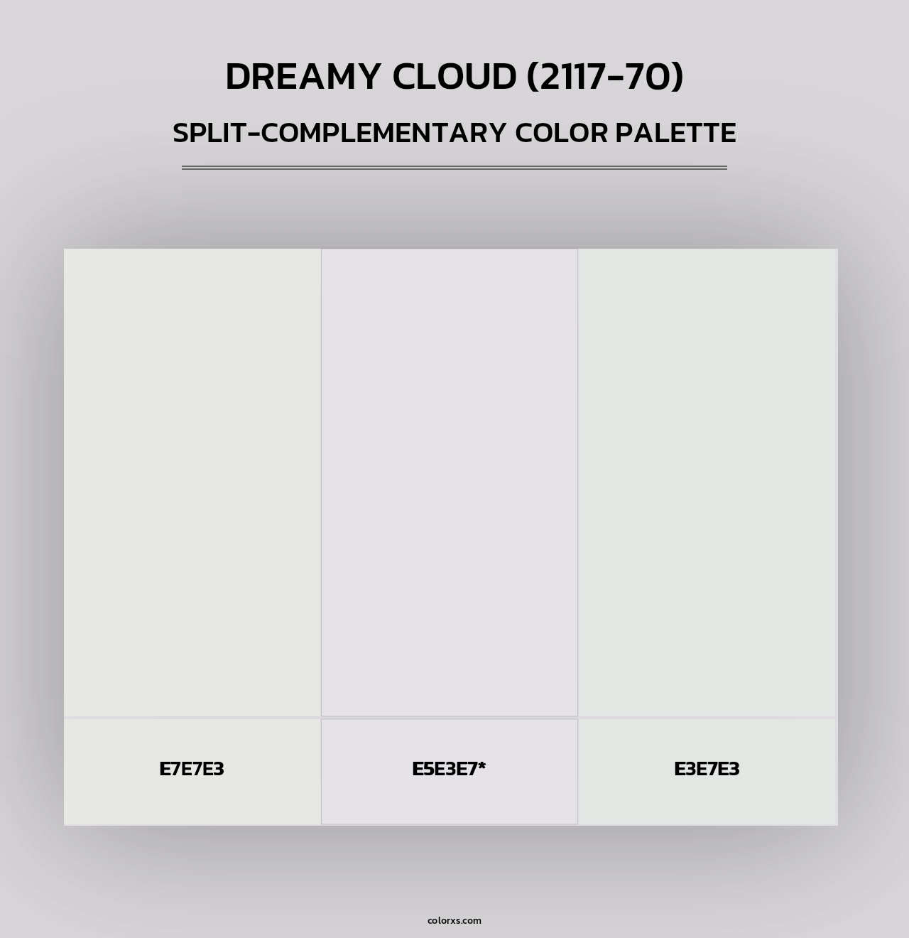 Dreamy Cloud (2117-70) - Split-Complementary Color Palette