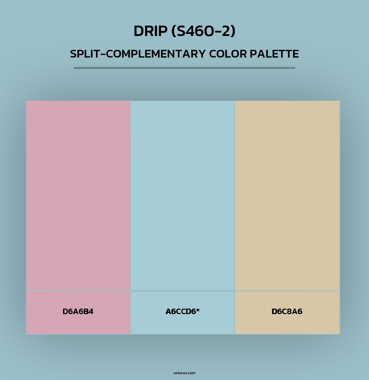Drip (S460-2) - Split-Complementary Color Palette