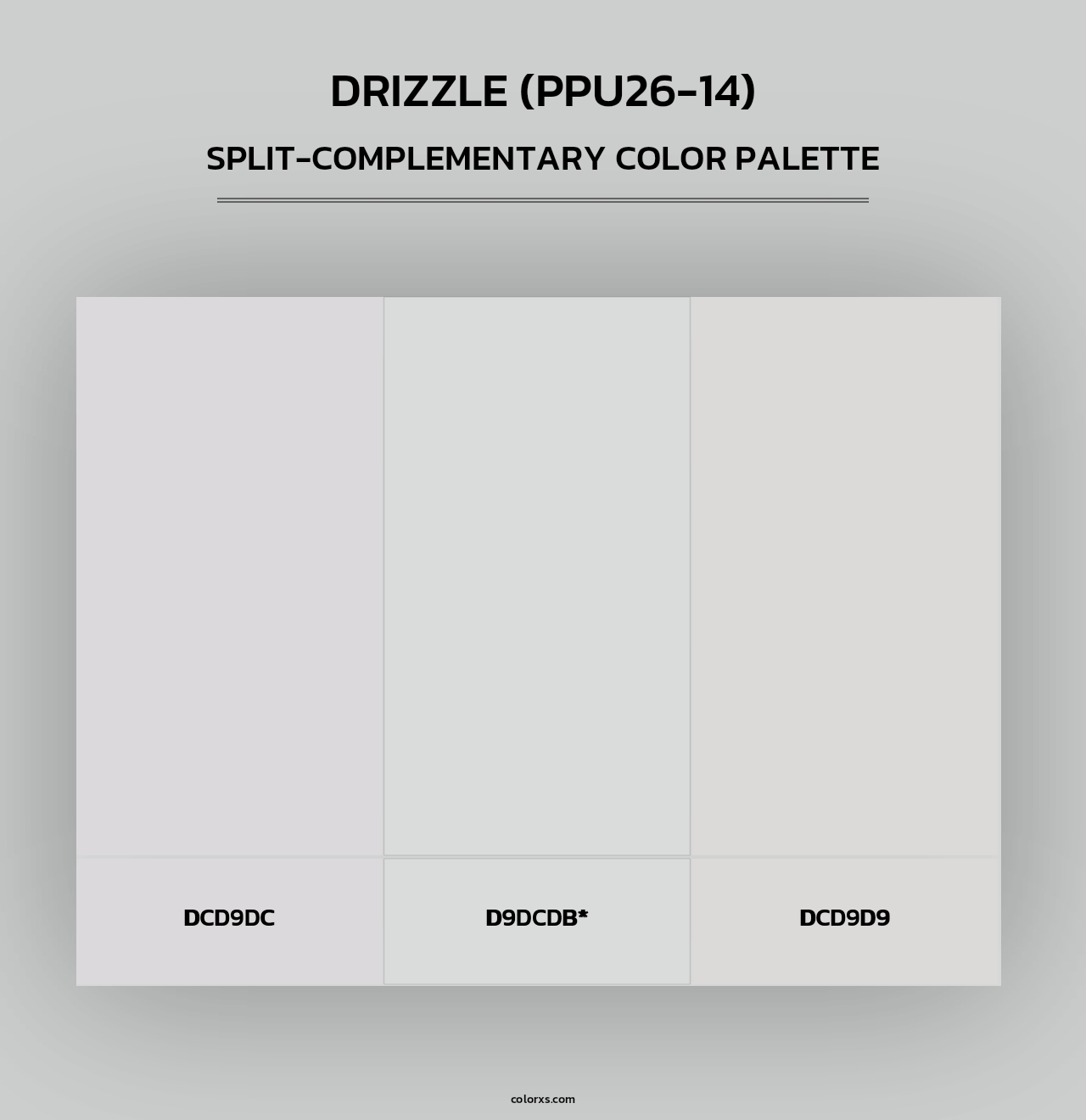 Drizzle (PPU26-14) - Split-Complementary Color Palette