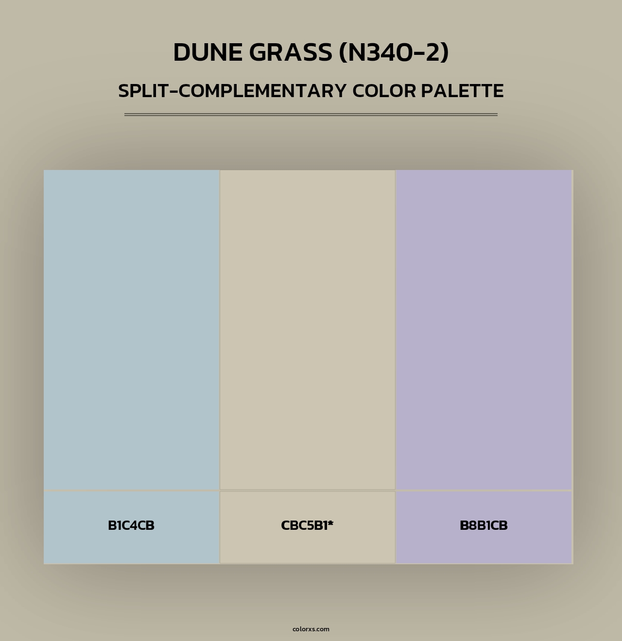 Dune Grass (N340-2) - Split-Complementary Color Palette