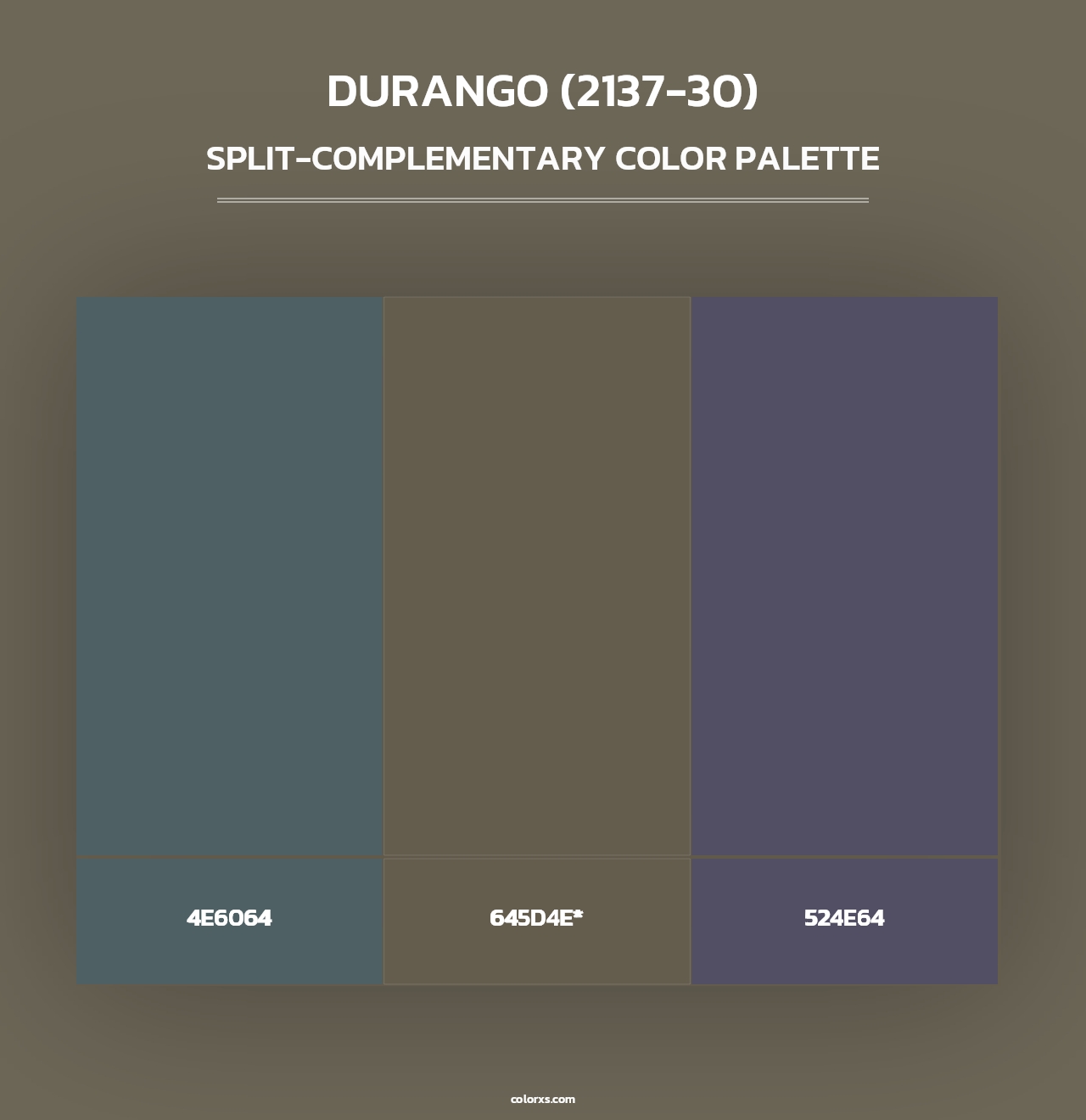 Durango (2137-30) - Split-Complementary Color Palette