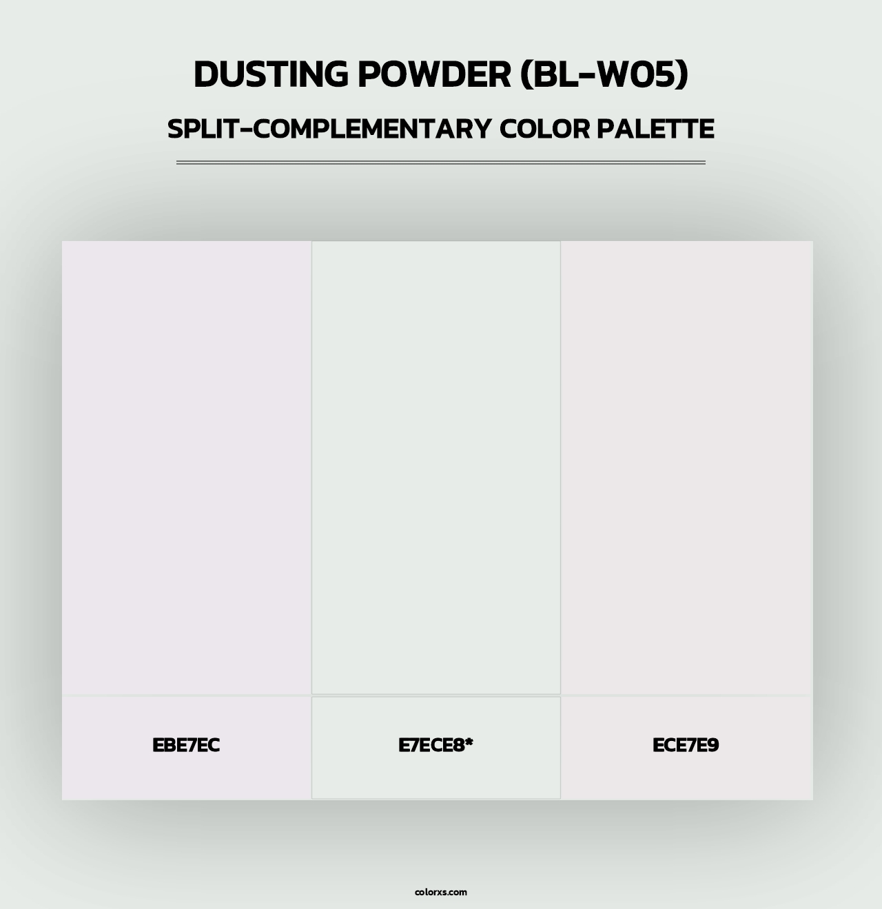 Dusting Powder (BL-W05) - Split-Complementary Color Palette