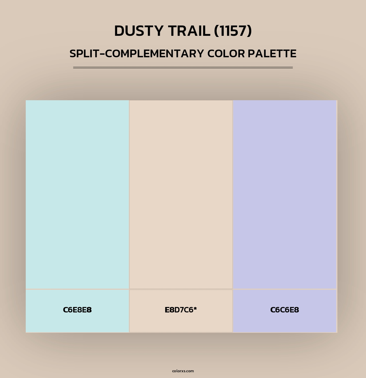 Dusty Trail (1157) - Split-Complementary Color Palette