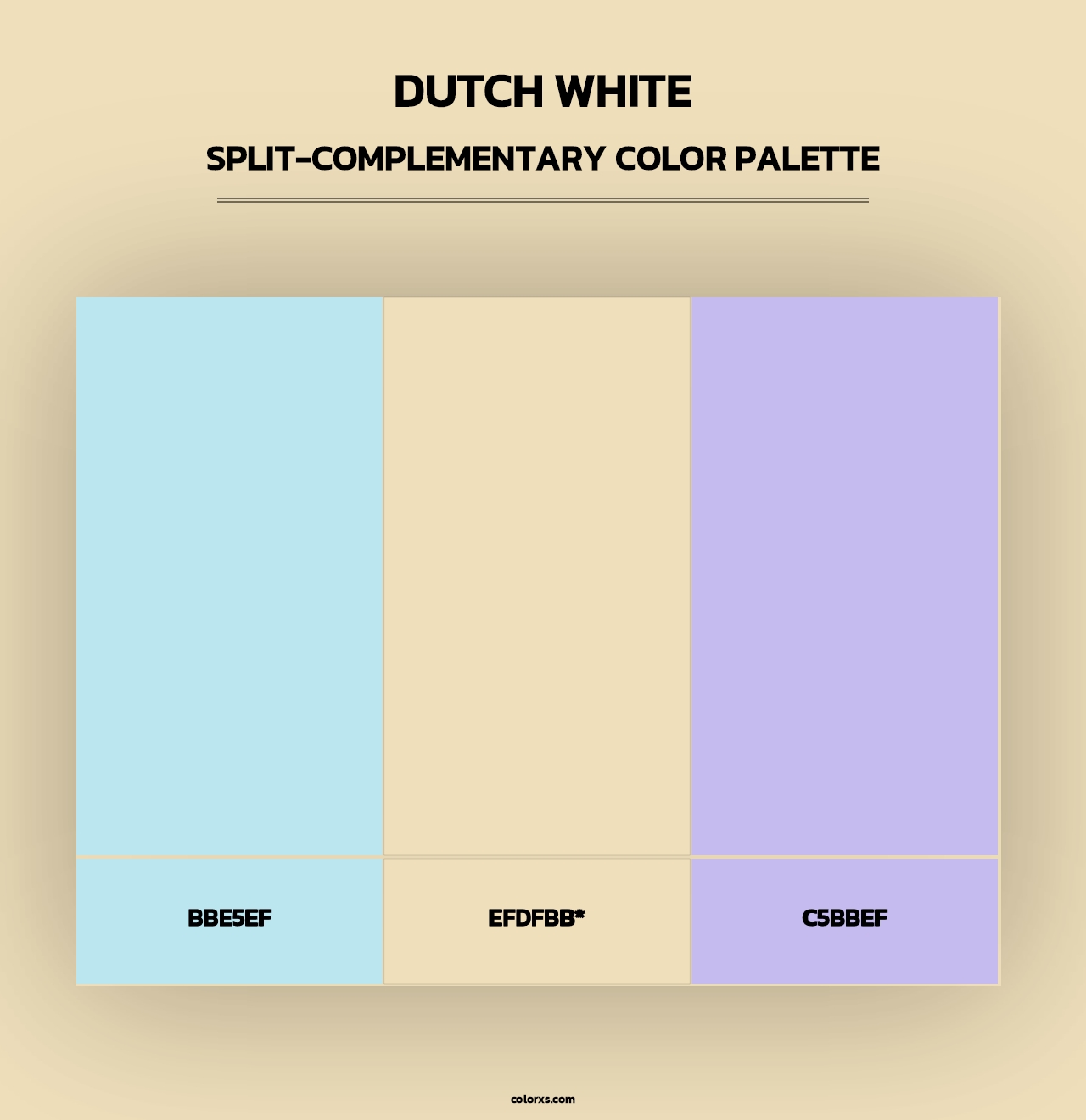 Dutch White - Split-Complementary Color Palette