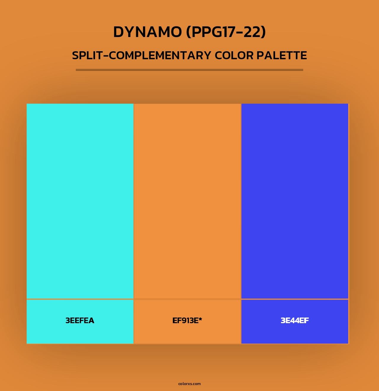 Dynamo (PPG17-22) - Split-Complementary Color Palette