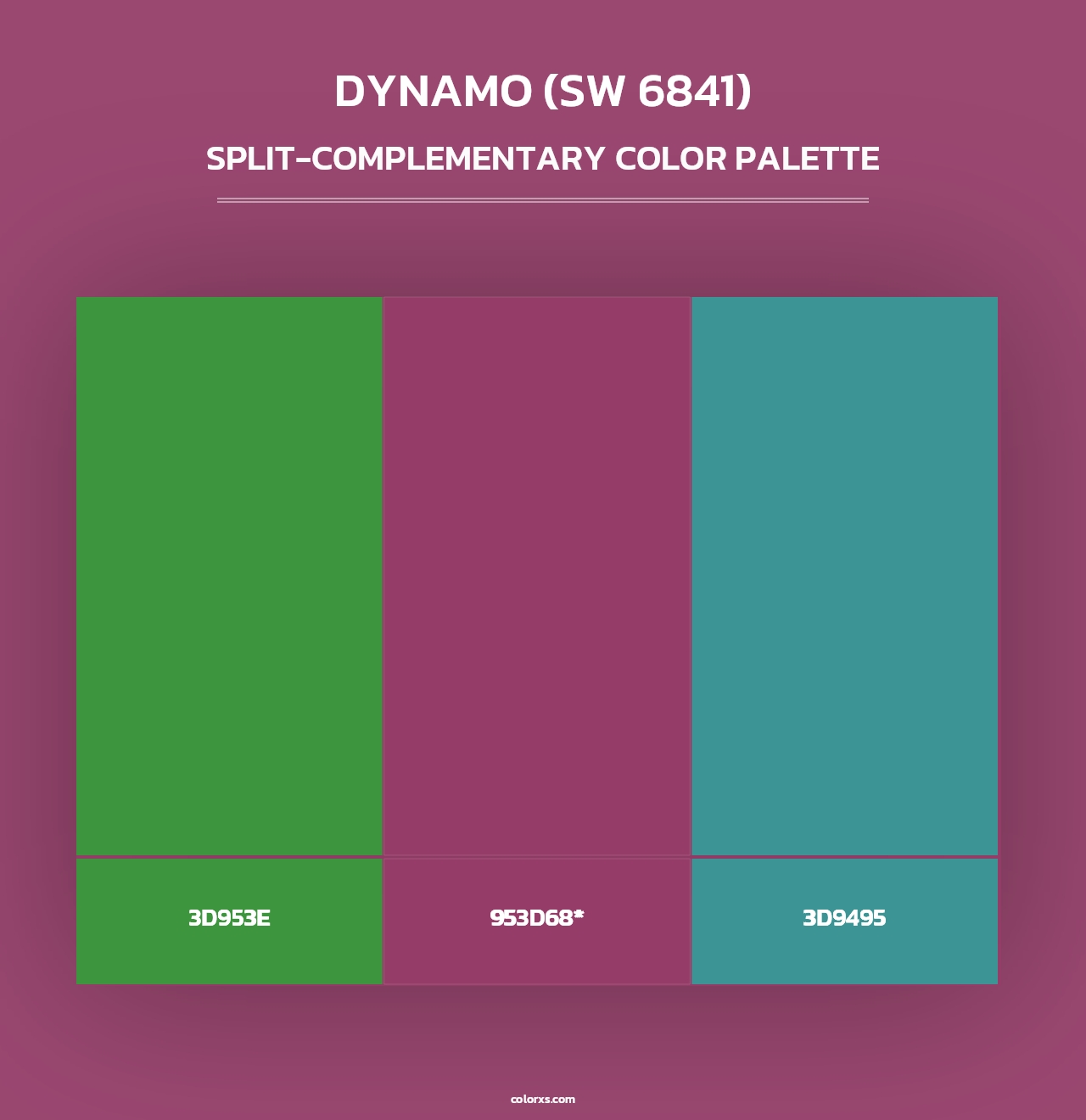 Dynamo (SW 6841) - Split-Complementary Color Palette
