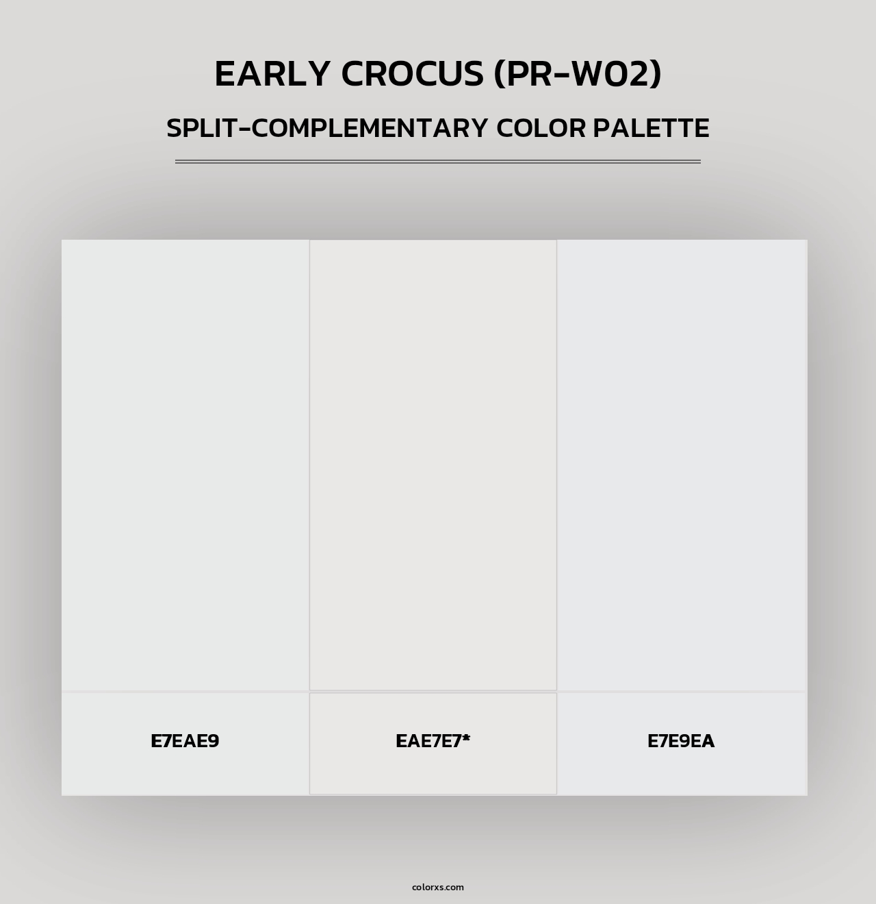 Early Crocus (PR-W02) - Split-Complementary Color Palette