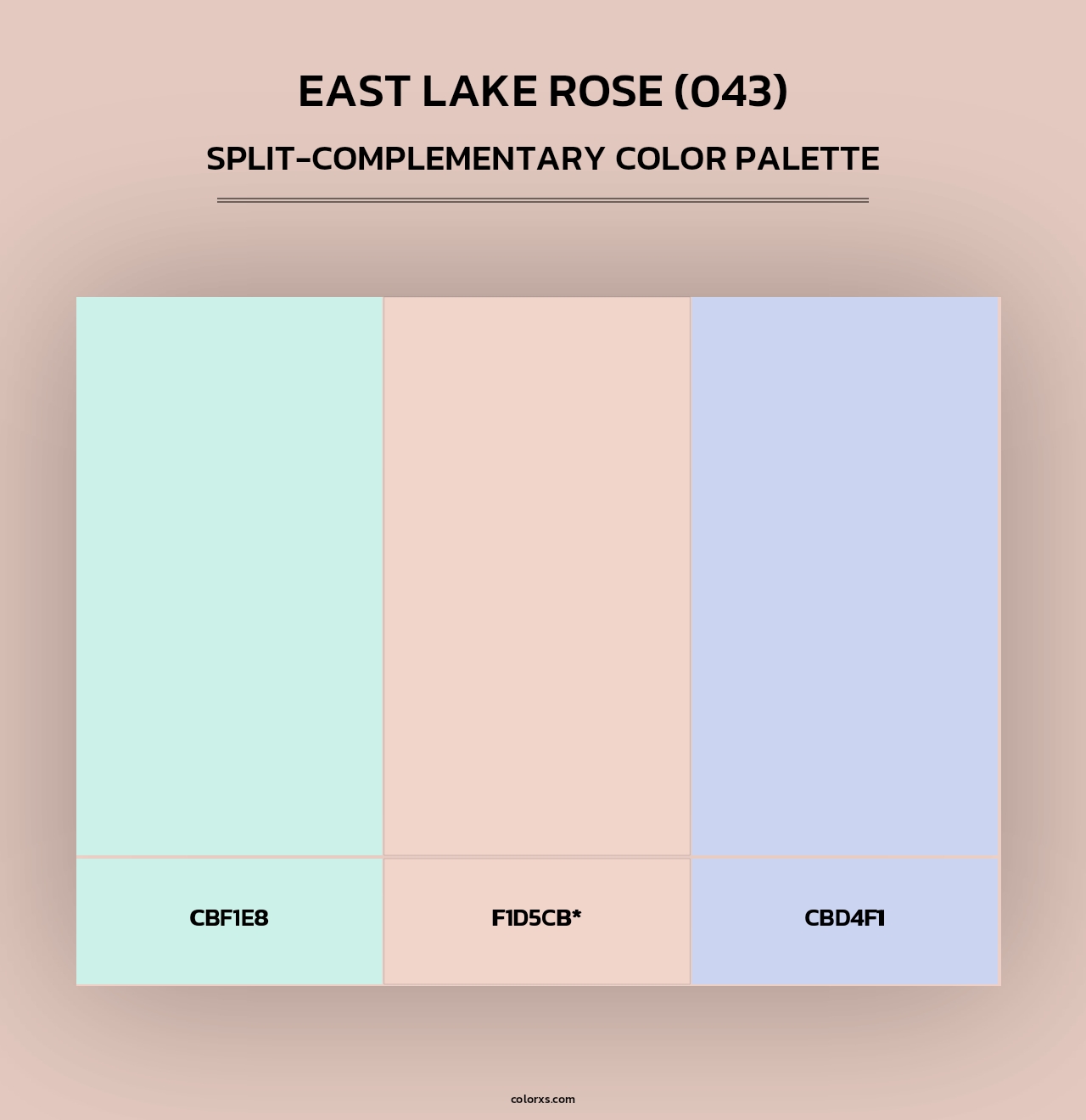 East Lake Rose (043) - Split-Complementary Color Palette